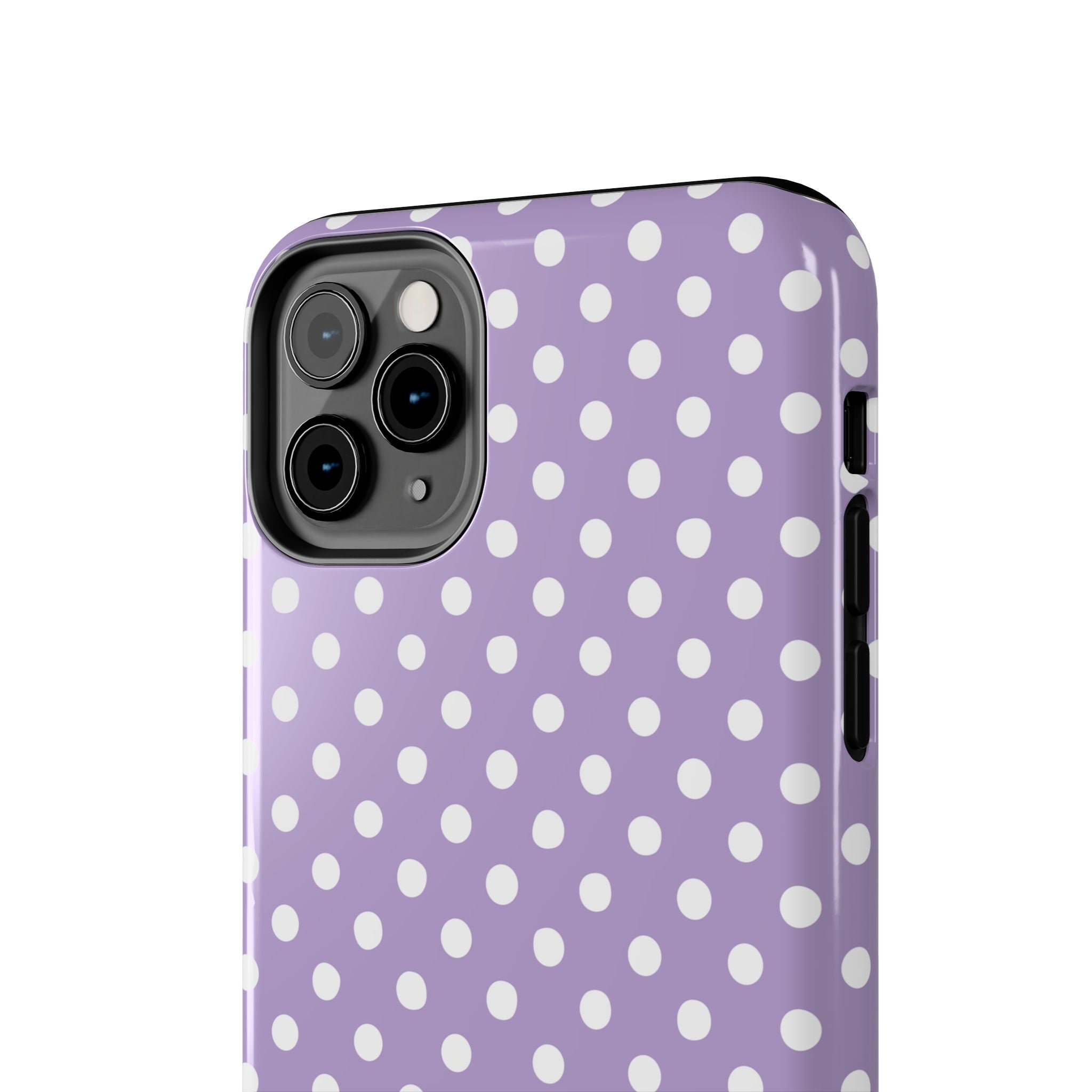 Purple Polka Dot Phone Case  - Tough Impact-Resistant Case