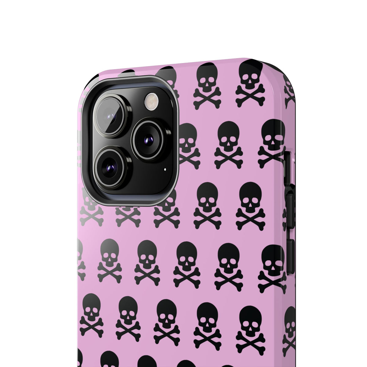 Pink Punk Skull Print Phone Case