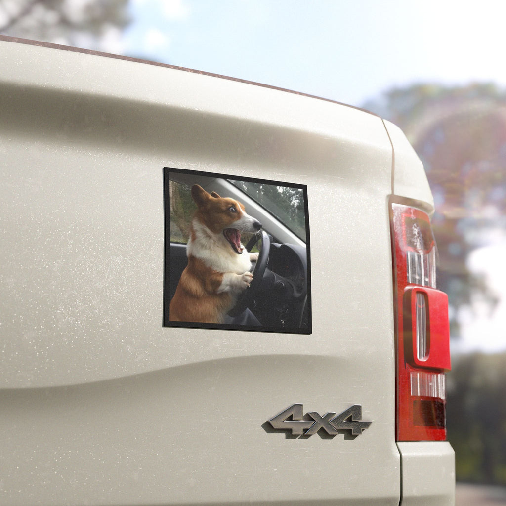 Corgi Dog Meme - Funnt driver bumper magnet