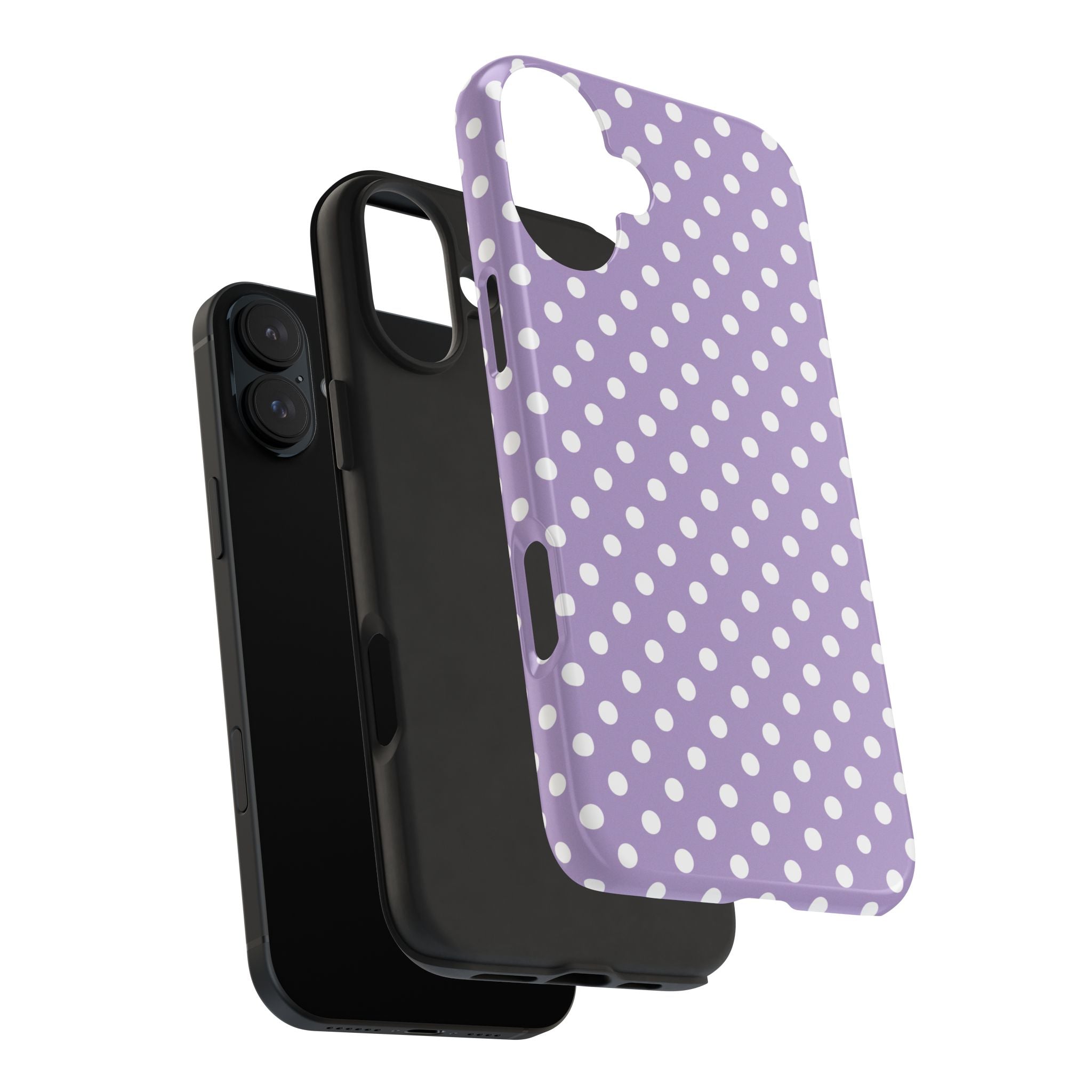 Purple Polka Dot Phone Case  - Tough Impact-Resistant Case