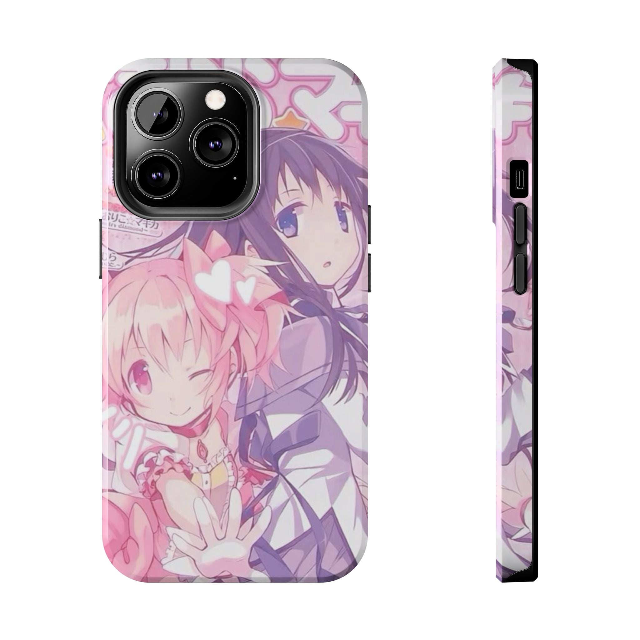 Cute Pink and Purple Anime Phone Case