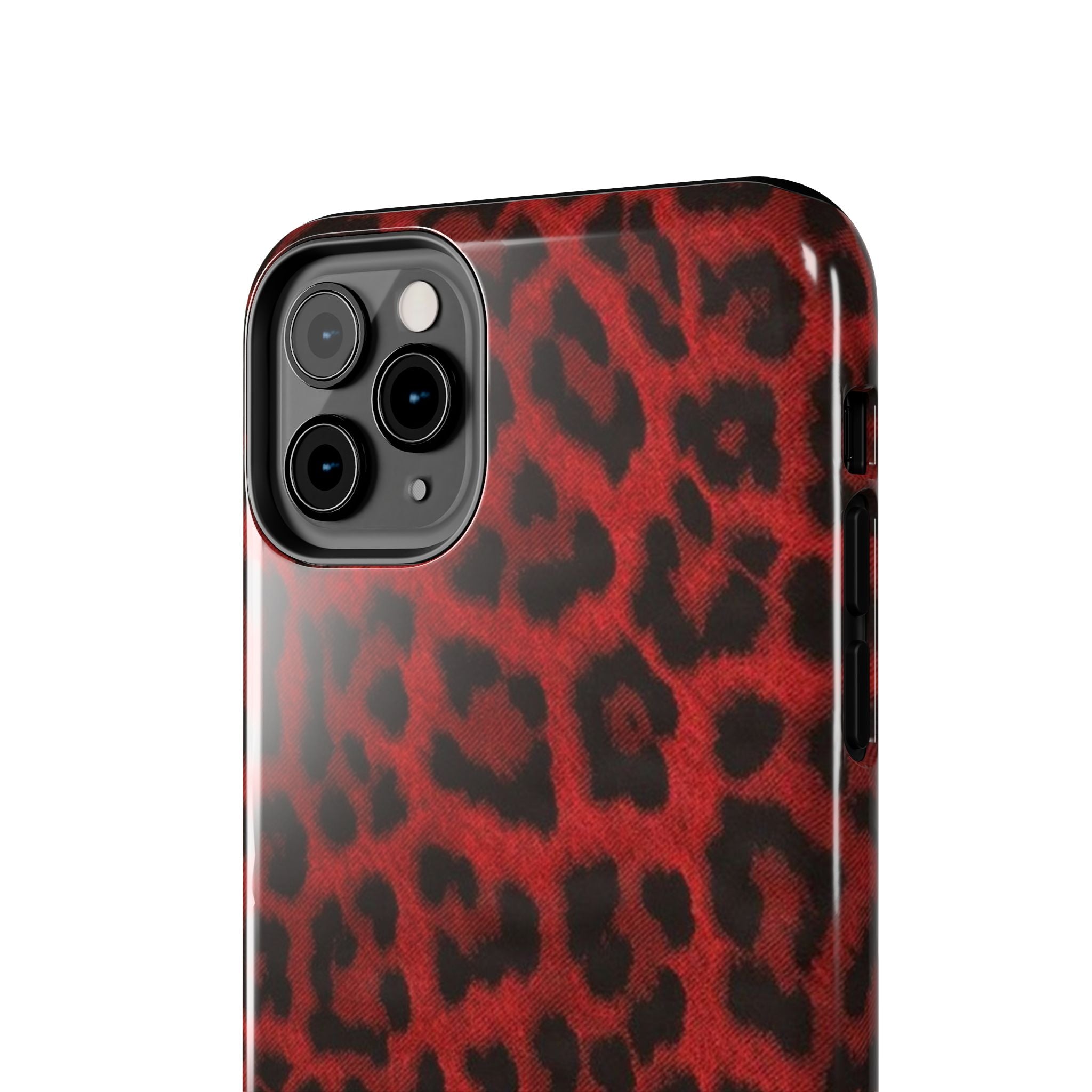 Red Cheetah Leopard Phone Case  - Tough Impact-Resistant Case