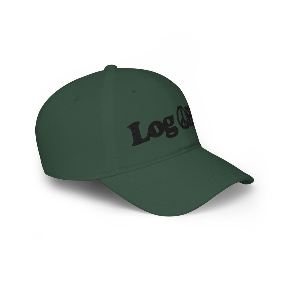 Log Off! Peace Sign Low Profile Baseball Cap