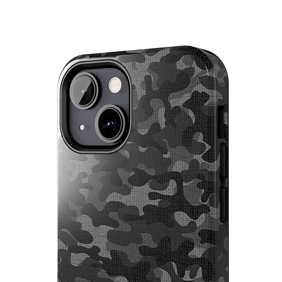 Black Camo Print Phone Case  - Tough Impact-Resistant Cases