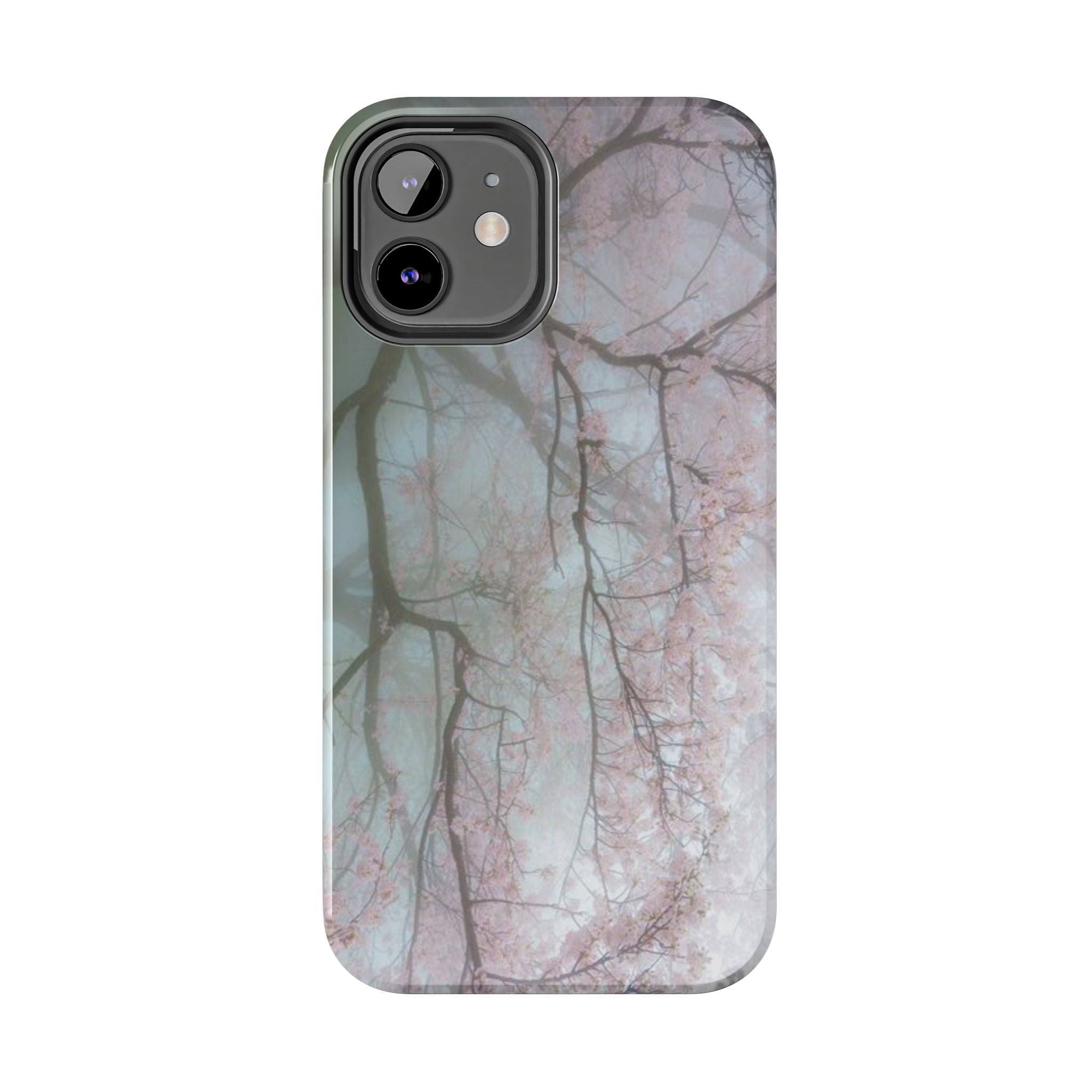 Foggy Cherry Blossom Cyber Phone Case  - Tough Impact-Resistant Case