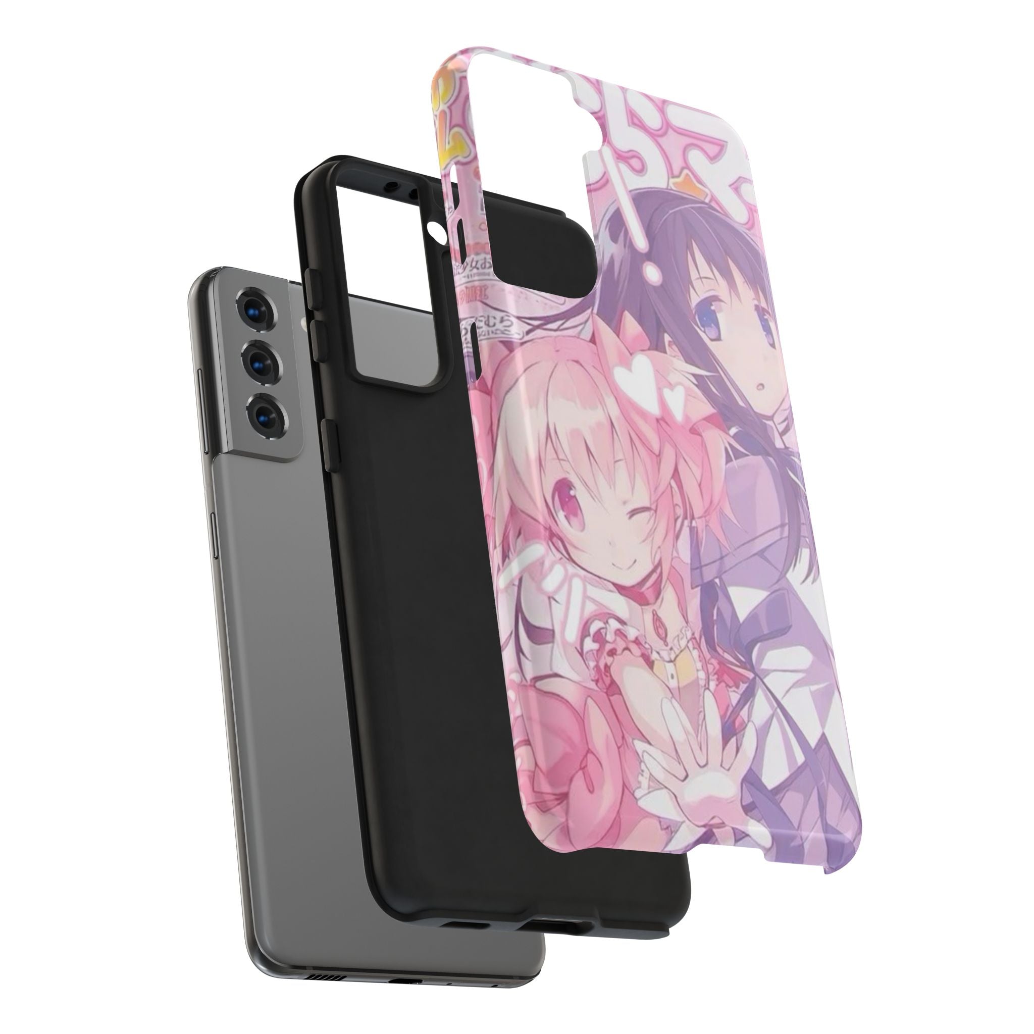 Cute Pink and Purple Anime Phone Case