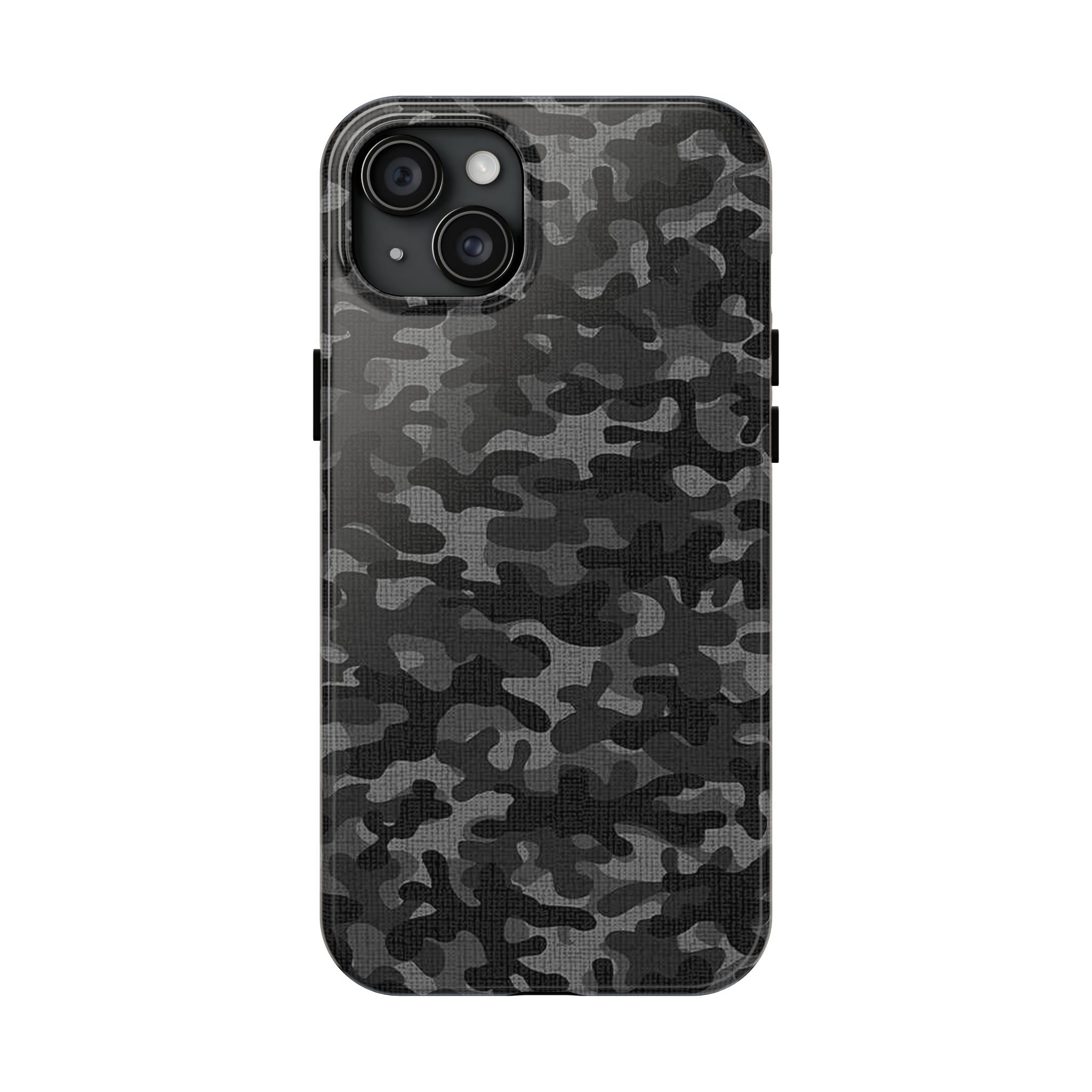 Black Camo Print Phone Case  - Tough Impact-Resistant Cases