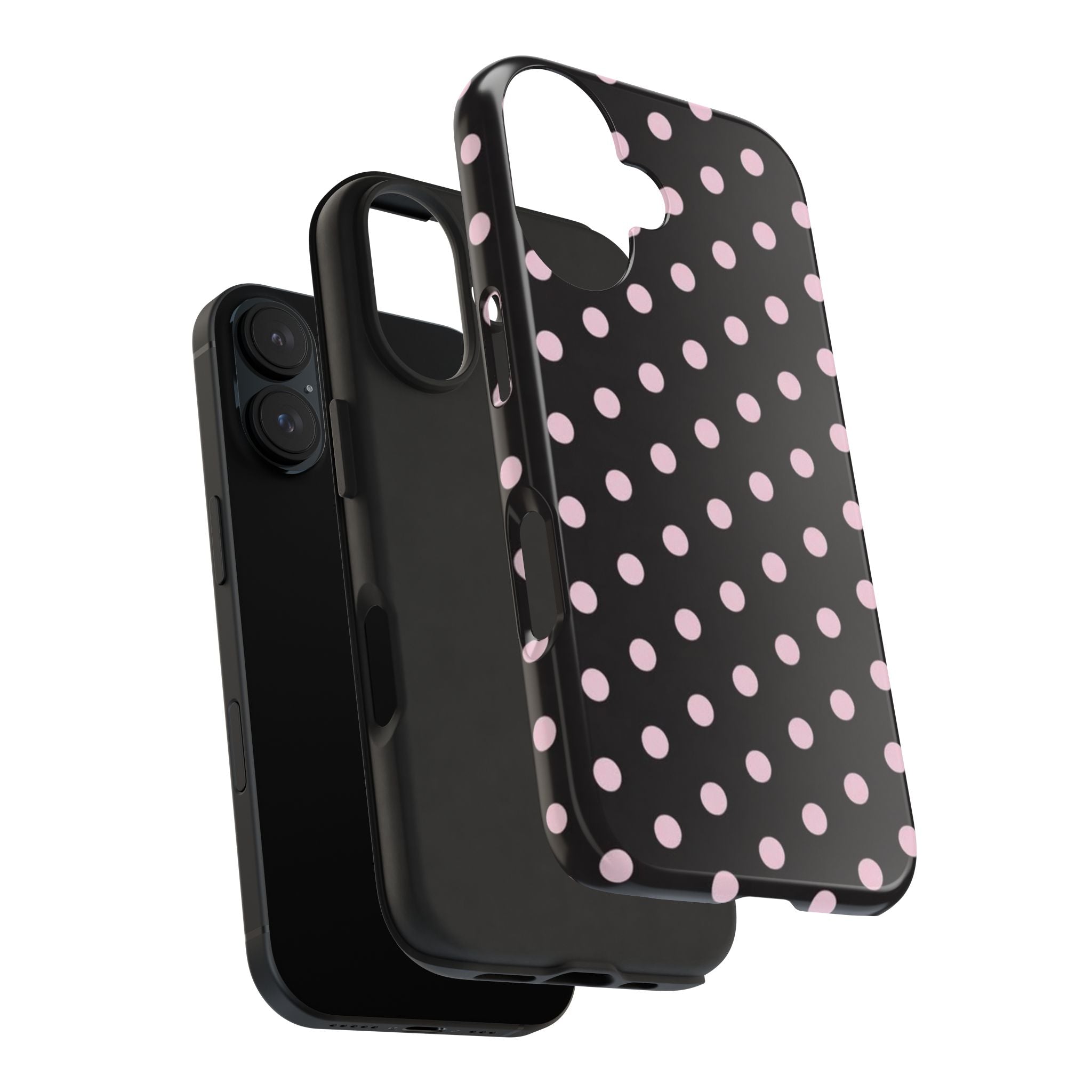 Black and Pink Spots Phone Case