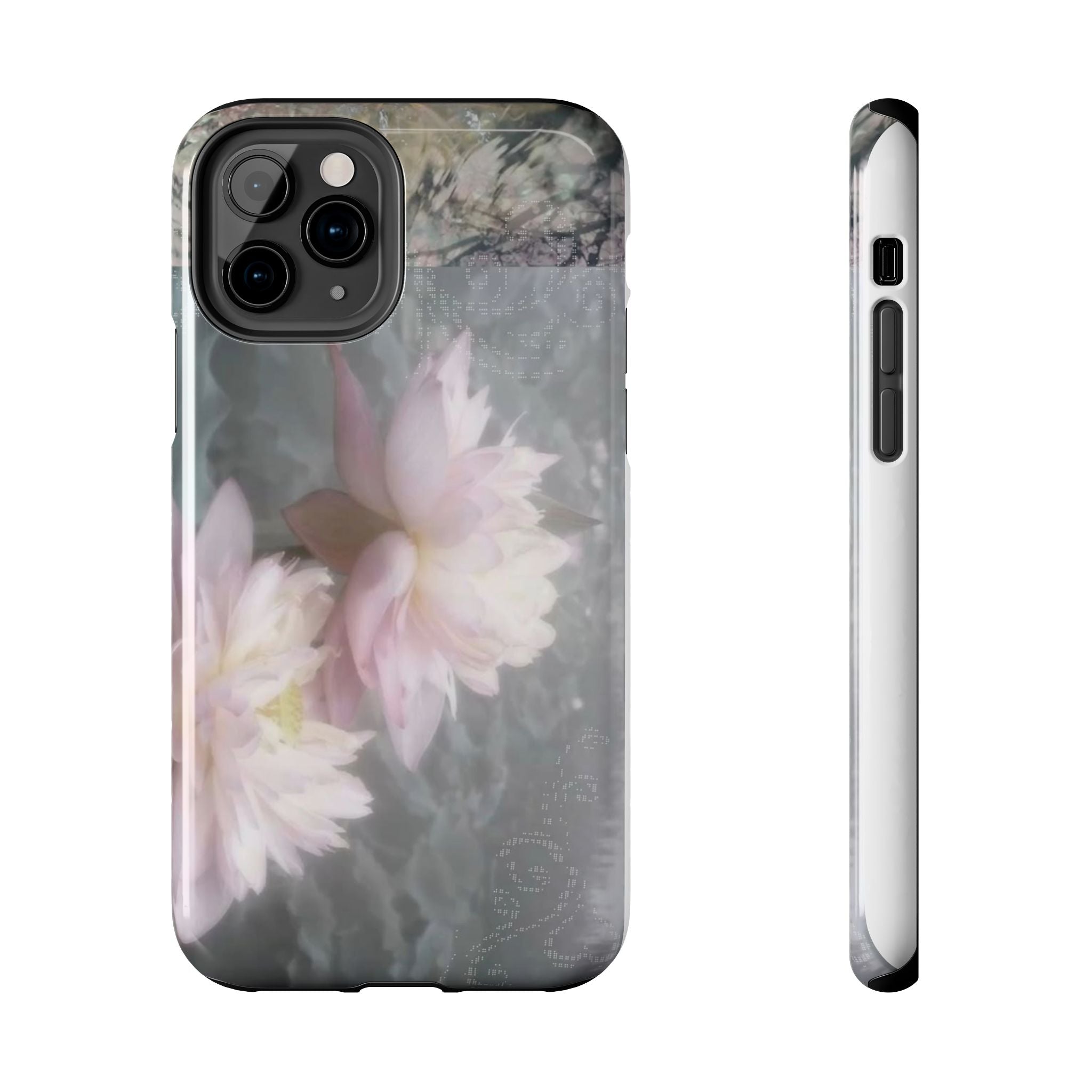 Lotus Flowers Cyber Whimsy Phone Case