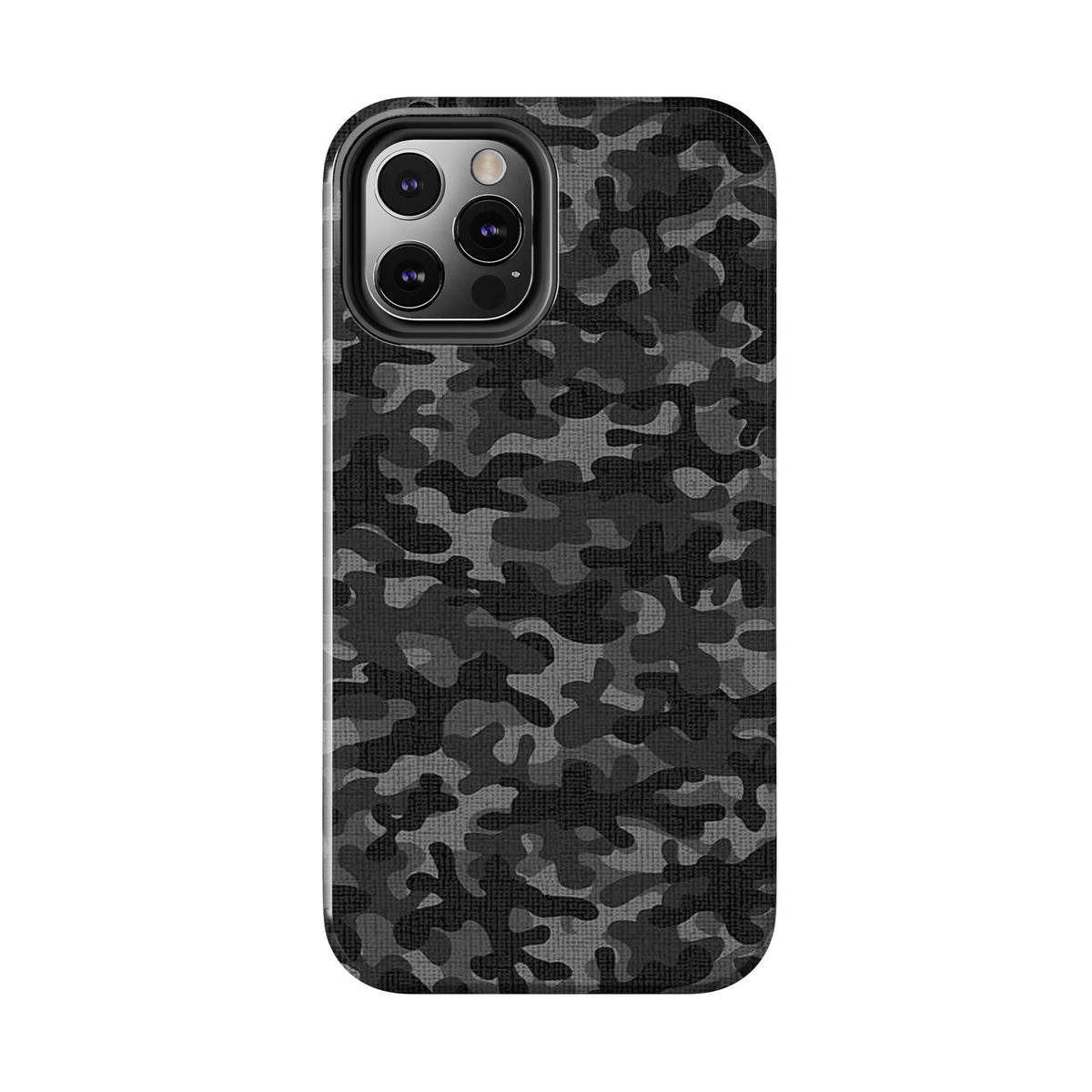 Black Camo Print Phone Case  - Tough Impact-Resistant Cases