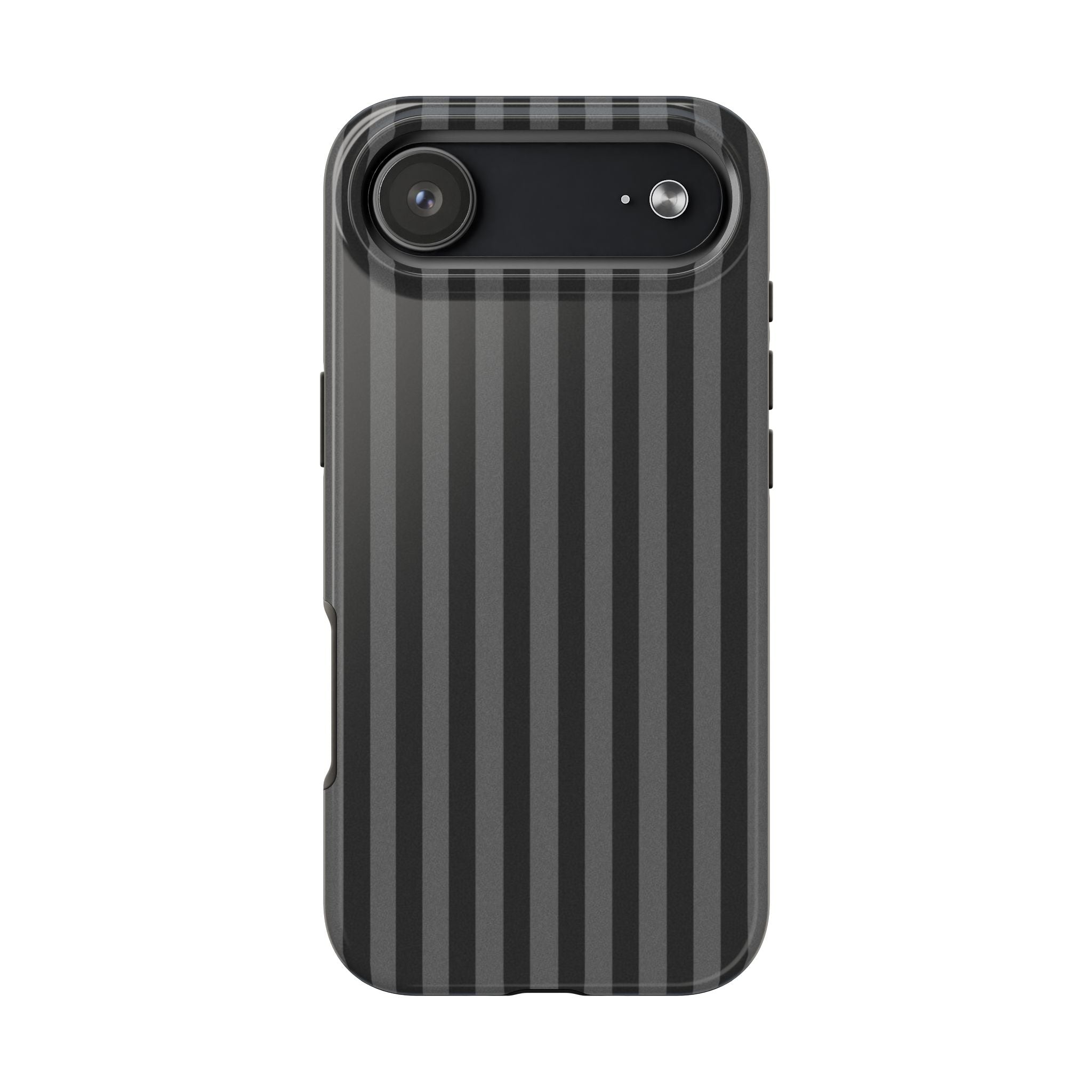 Dark Grey and Black Stripes Phone Case