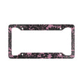 Lace Pink and Black License Plate Frame - Cute Design Car Frame