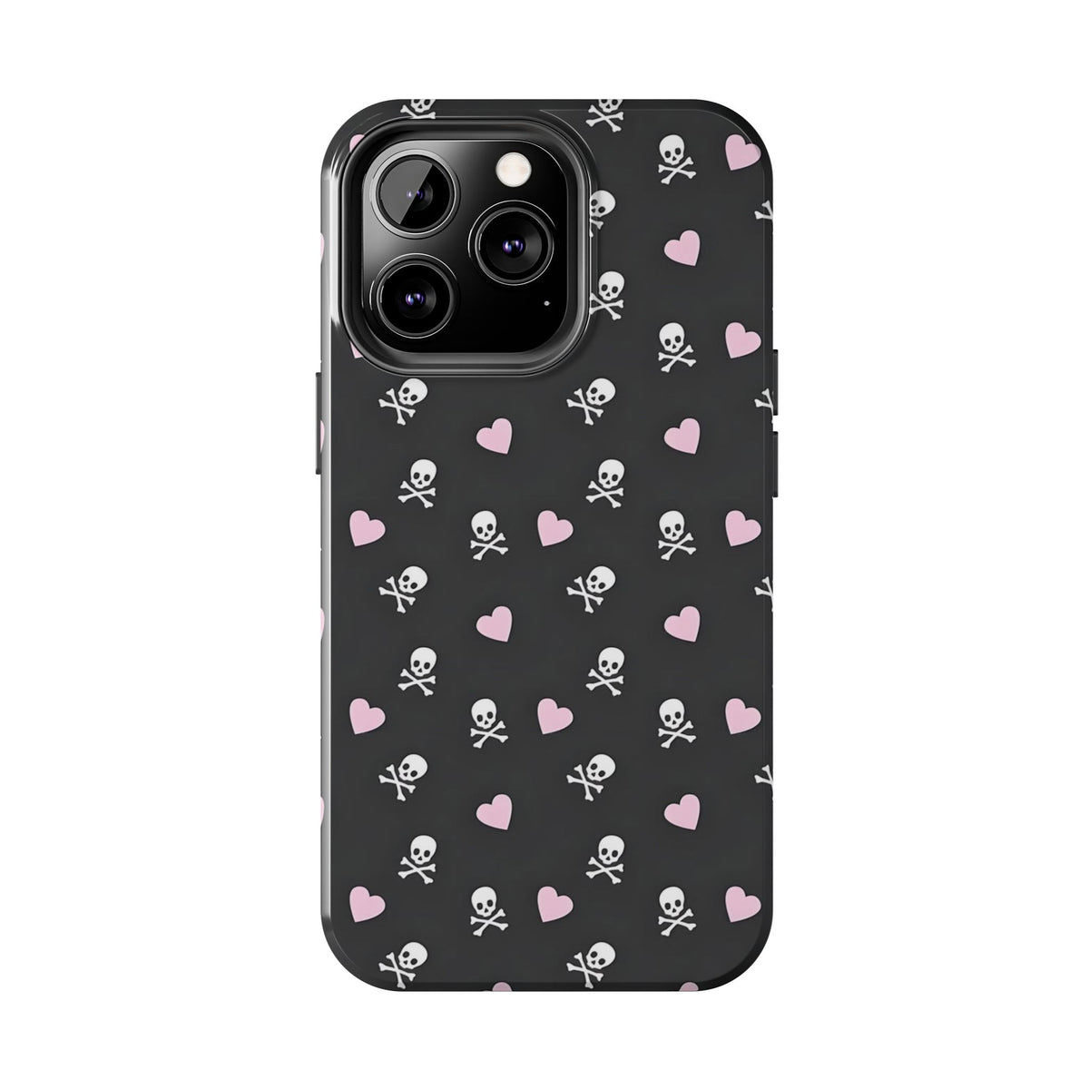 Cute Skulls and Hearts Phone Case  - Tough Impact-Resistant Case