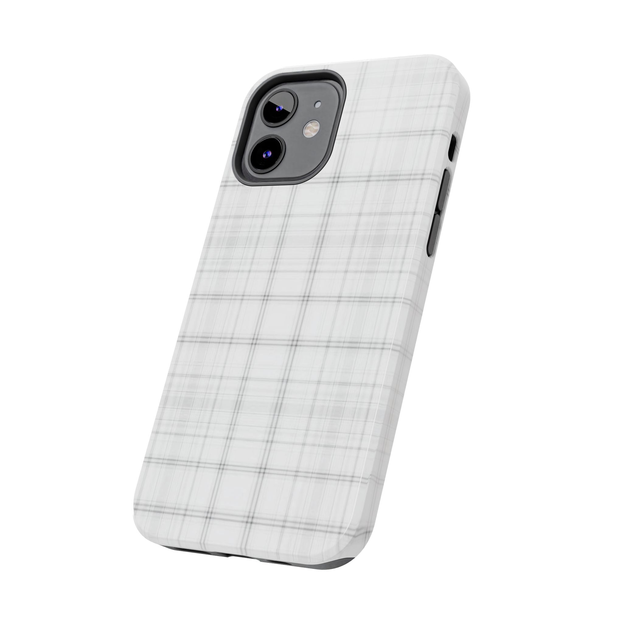 White Gingham Phone Case