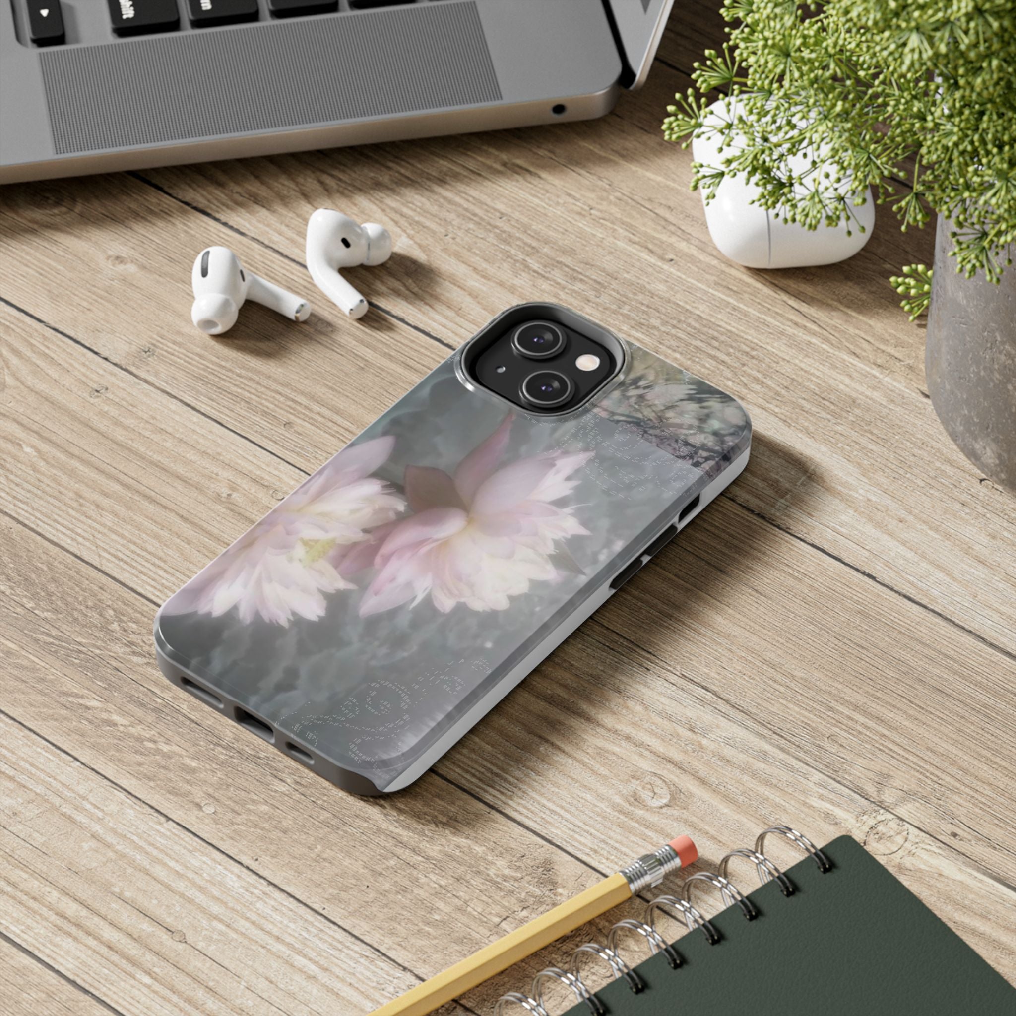 Lotus Flowers Cyber Whimsy Phone Case