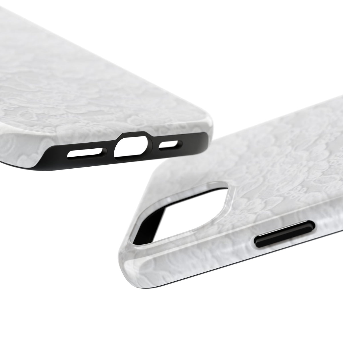 White Lace Coquette Phone Case