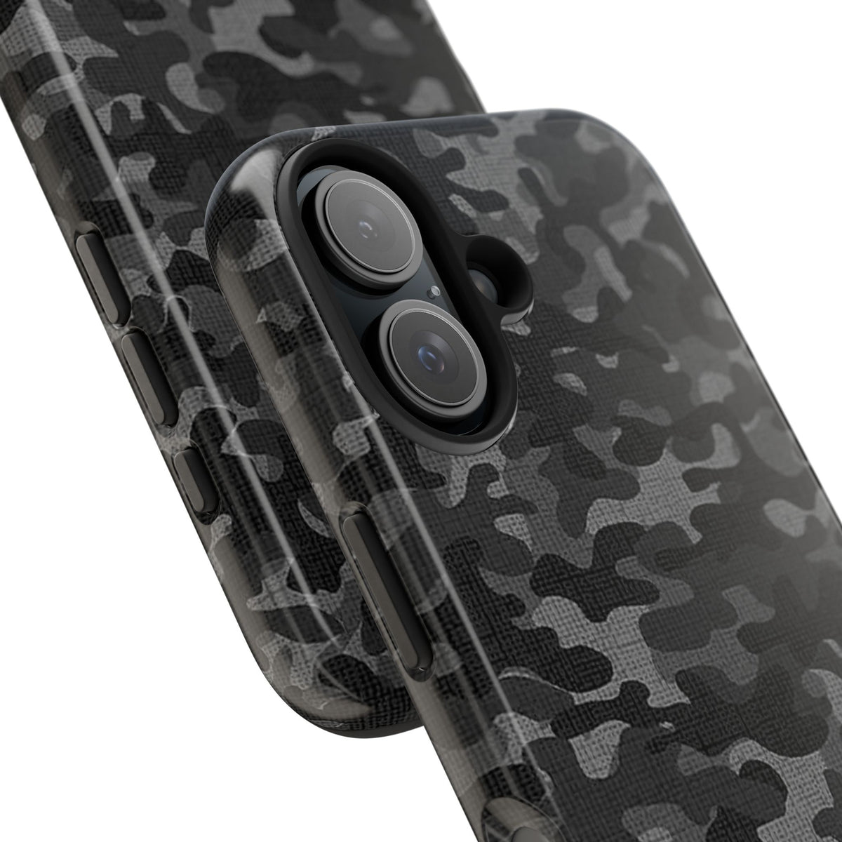 Black Camo Print Phone Case  - Tough Impact-Resistant Cases