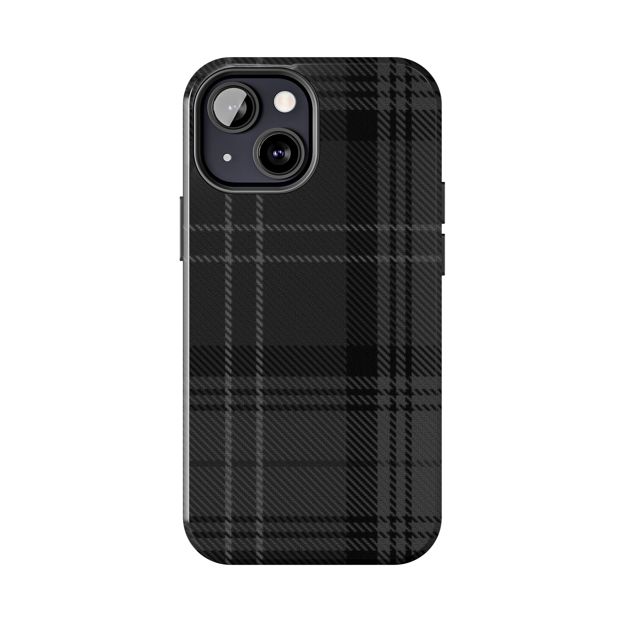 Black Plaid Phone Case  - Tough Impact-Resistant Case