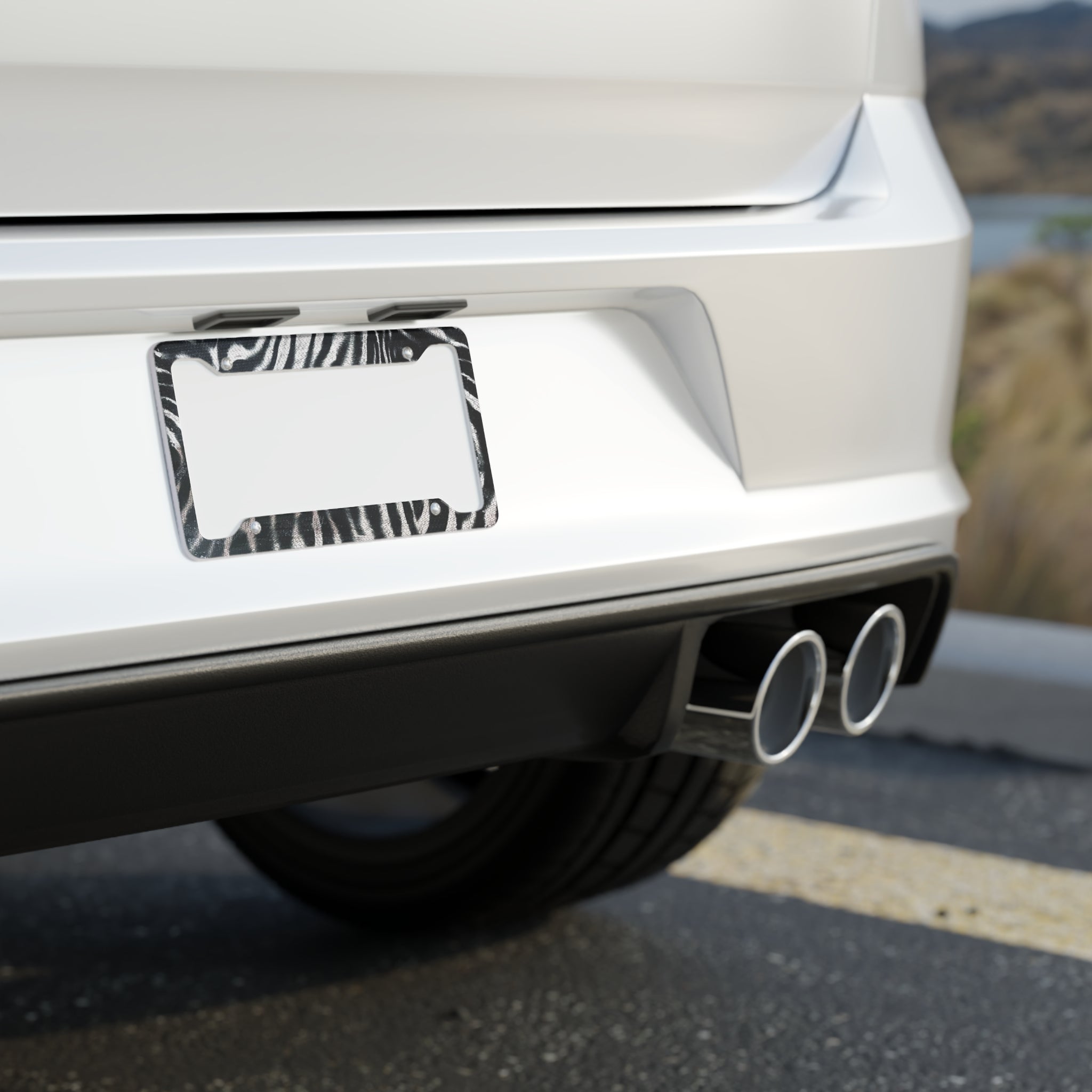 Zebra License Plate Frame - Cute Design Car Frame