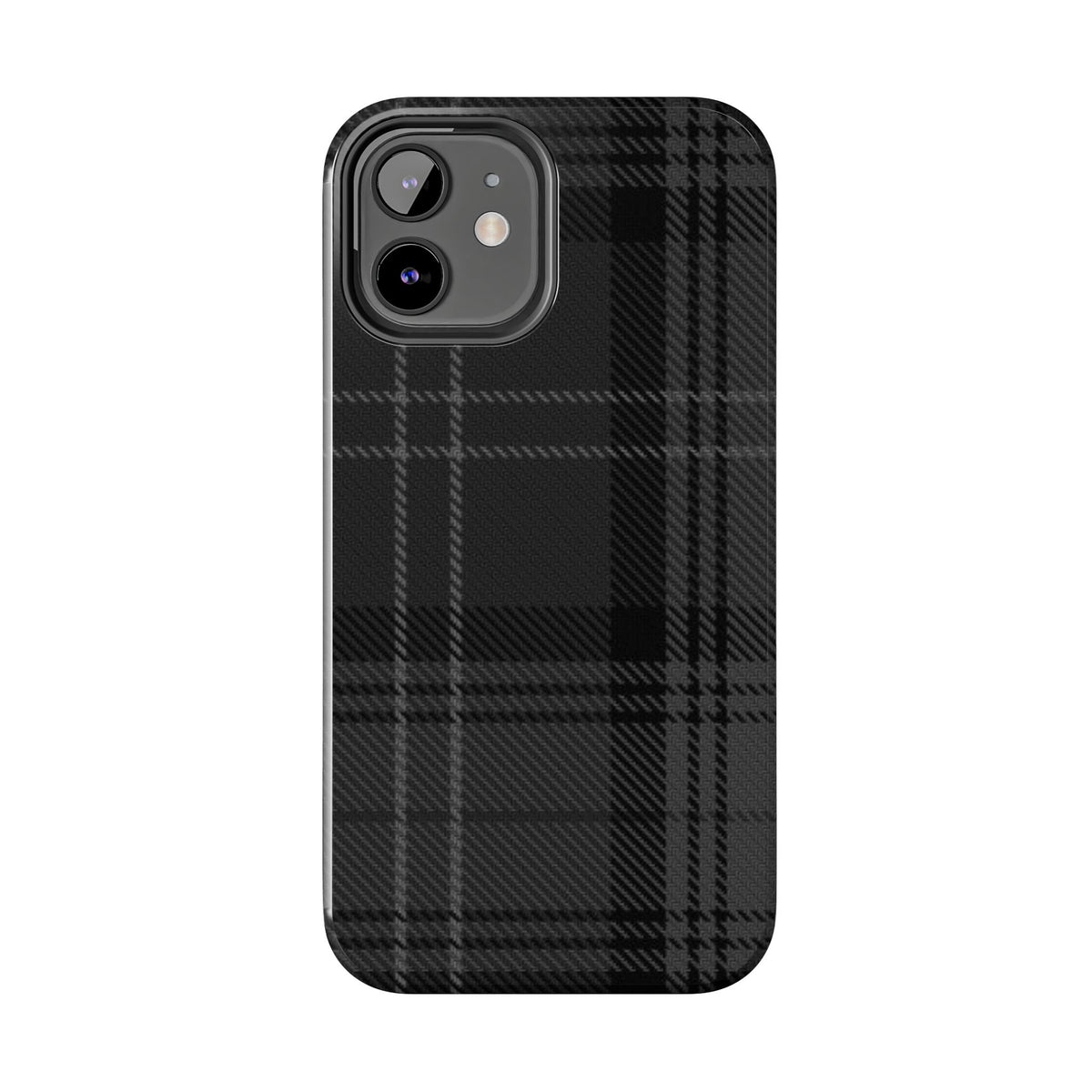Black Plaid Gingham Phone Case