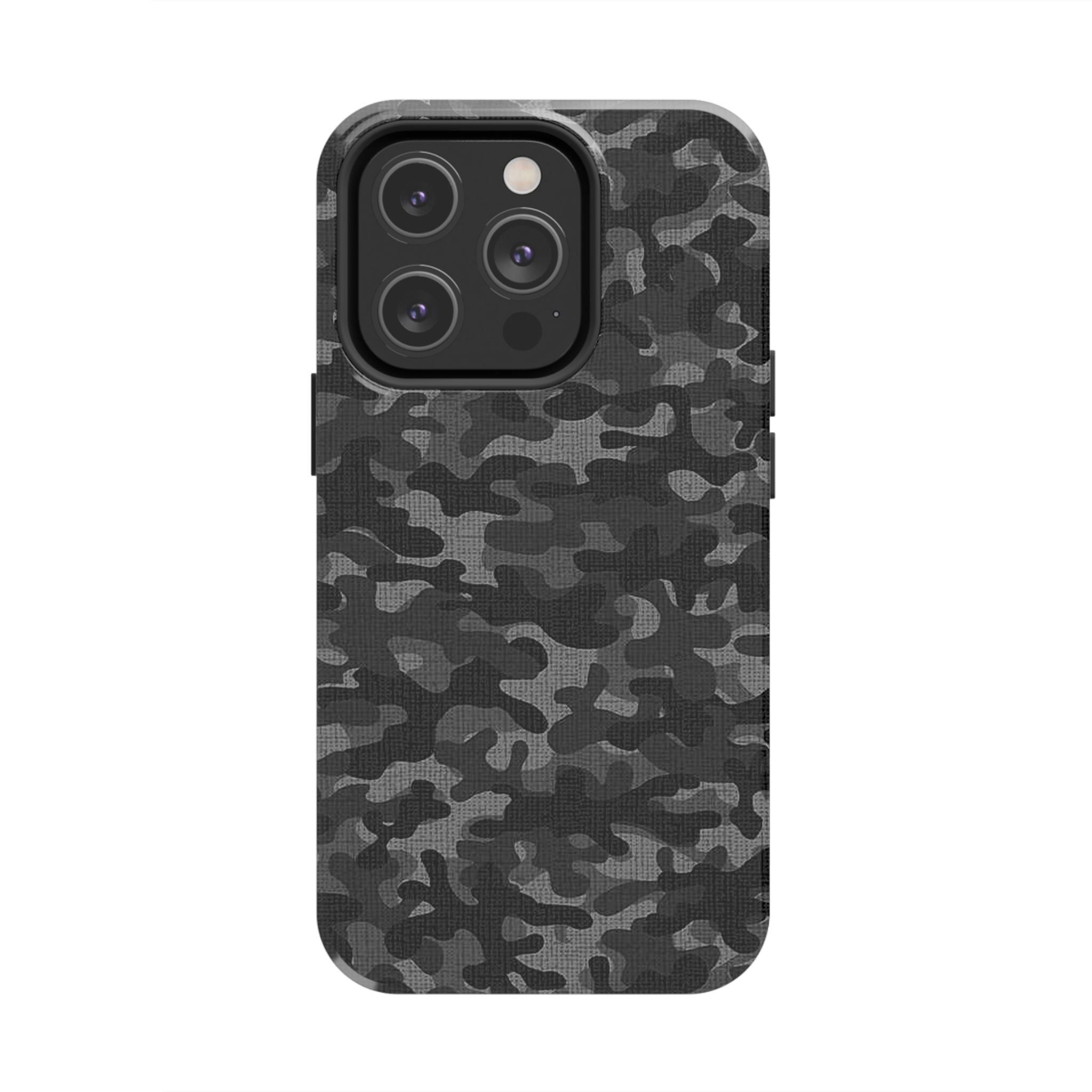 Black Camo Print Phone Case  - Tough Impact-Resistant Cases