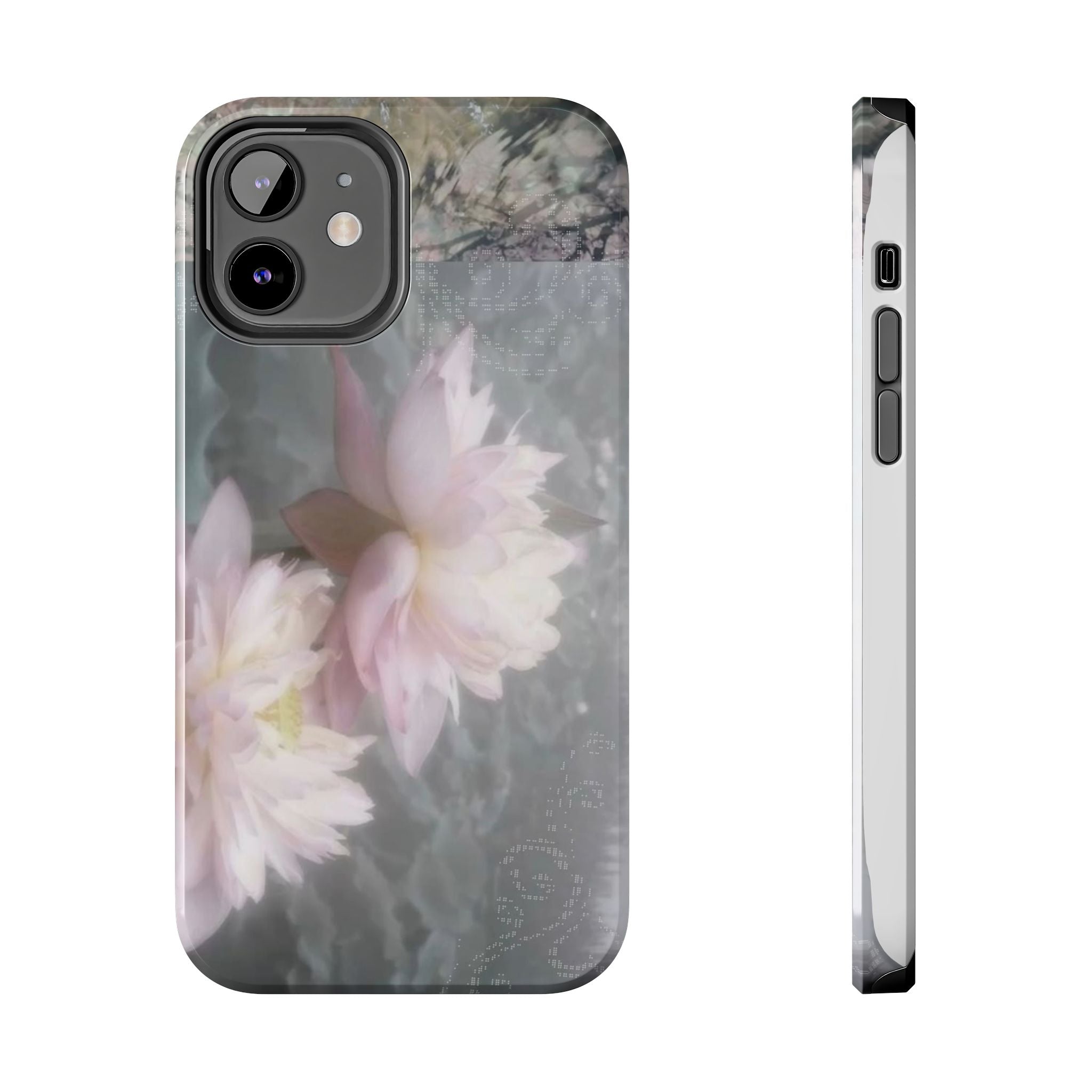 Lotus Flowers Cyber Whimsy Phone Case