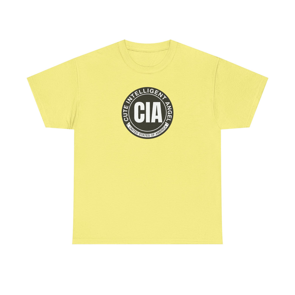 CIA Cute Intelligent Angel 100% Cotton Tee