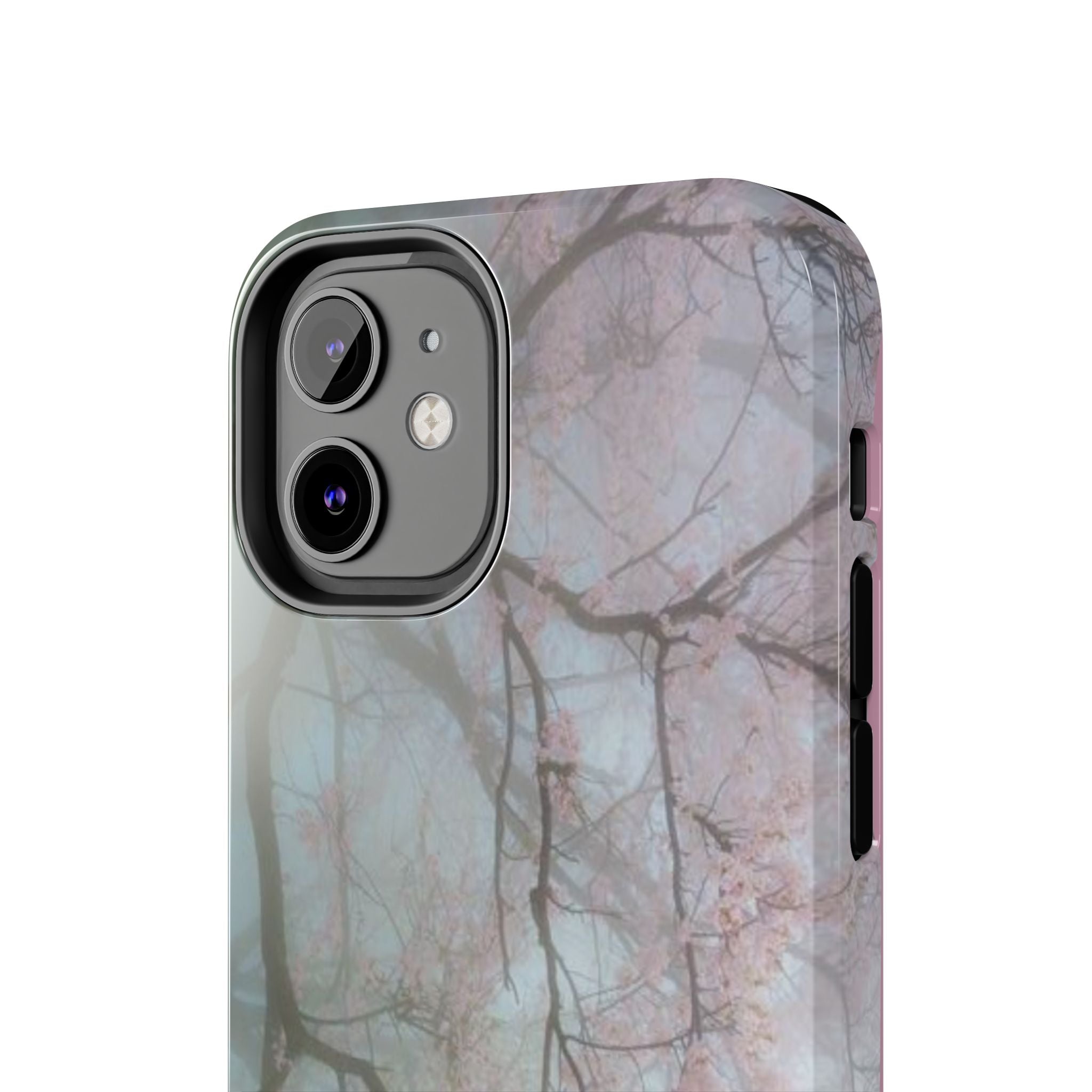 Foggy Cherry Blossom Cyber Phone Case  - Tough Impact-Resistant Case