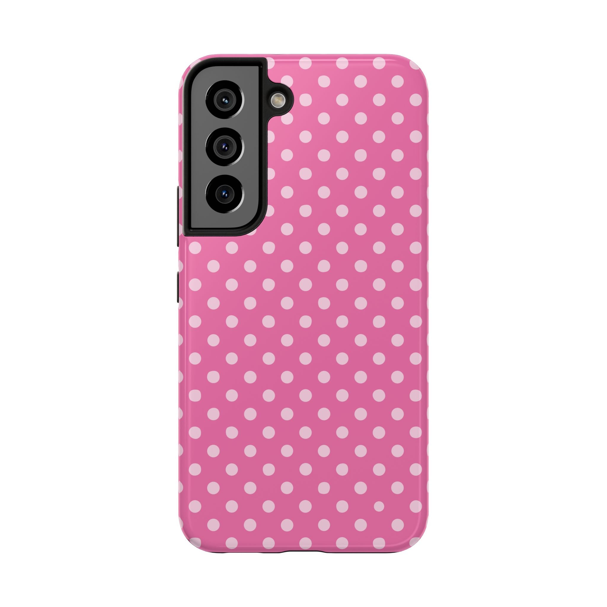 Pink on Pink Polka Dot Phone Case  - Tough Impact-Resistant Case