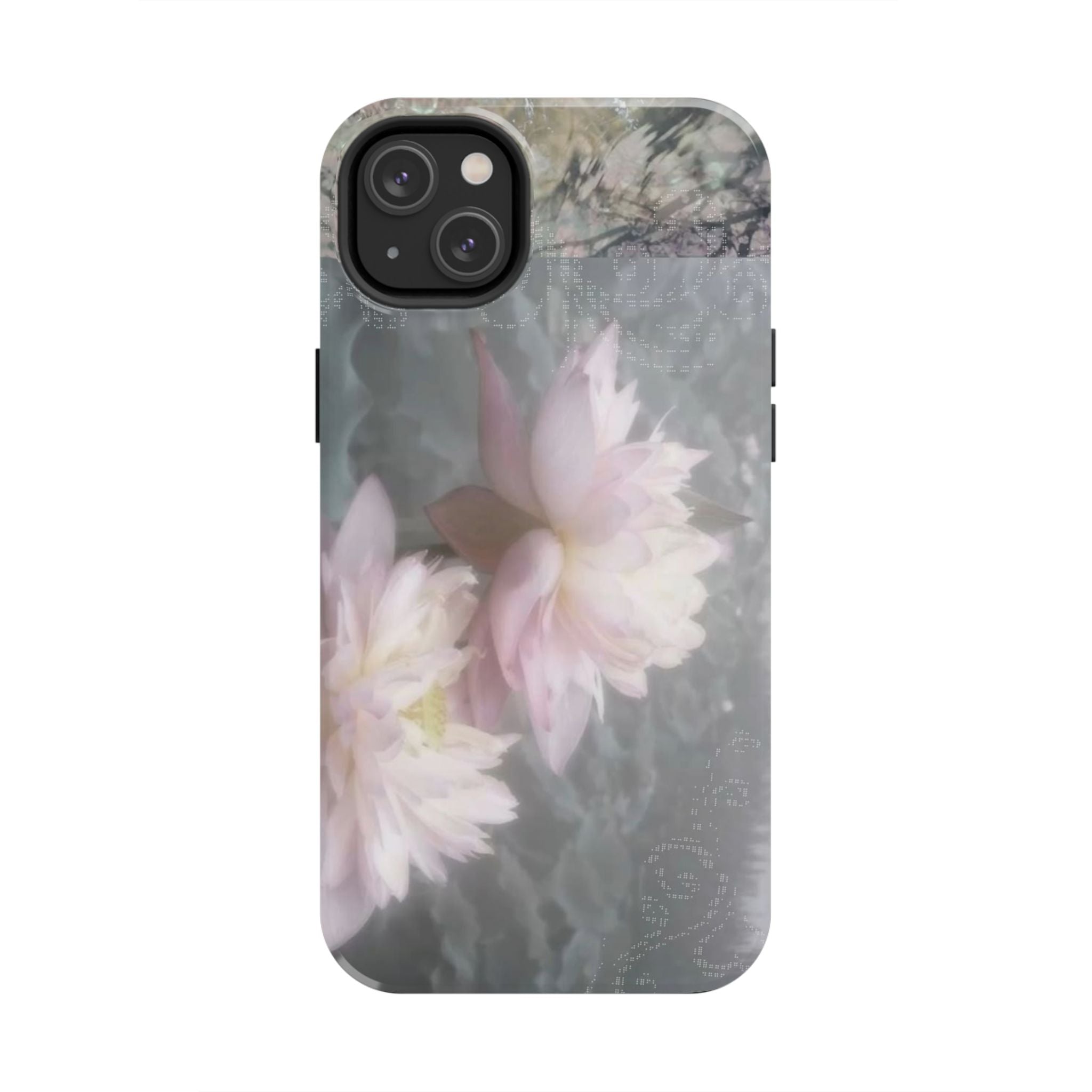 Lotus Flowers Cyber Whimsy Phone Case