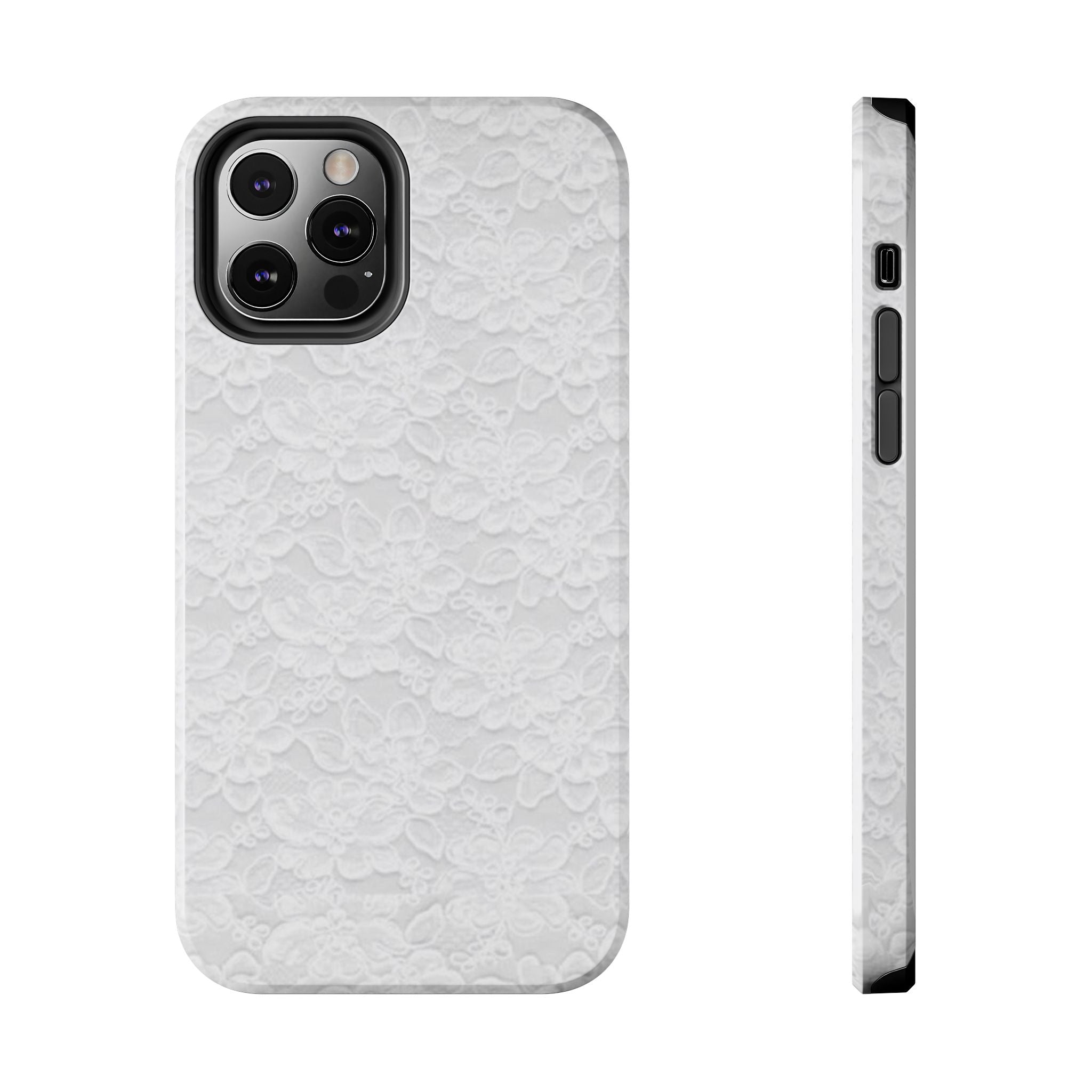 White Lace Coquette Phone Case