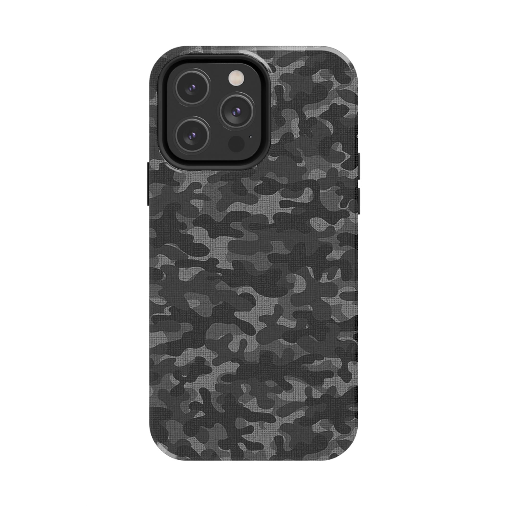 Black Camo Print Phone Case  - Tough Impact-Resistant Cases