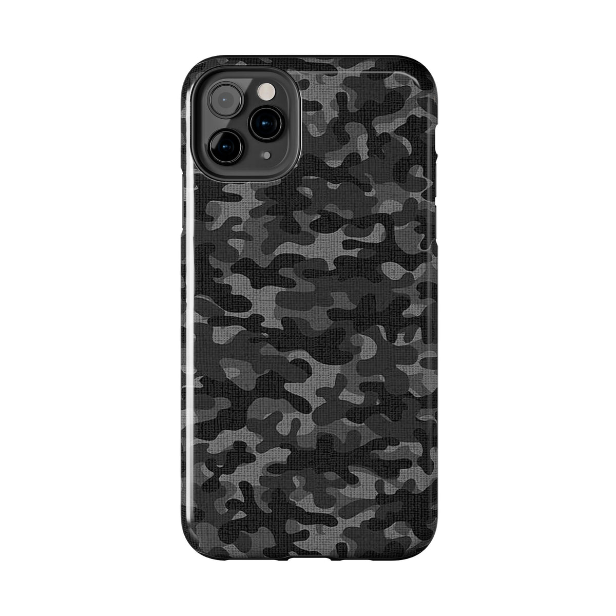 Black Camo Print Phone Case  - Tough Impact-Resistant Cases