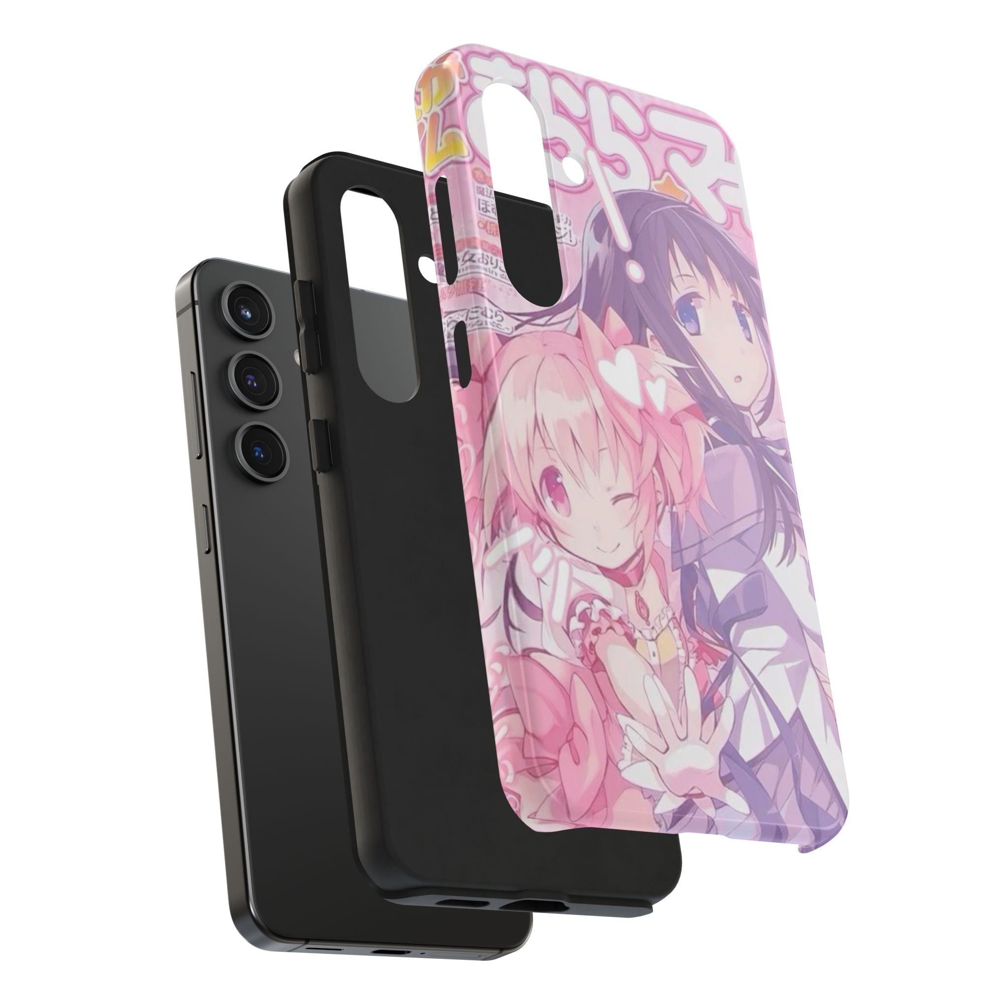Cute Pink and Purple Anime Phone Case
