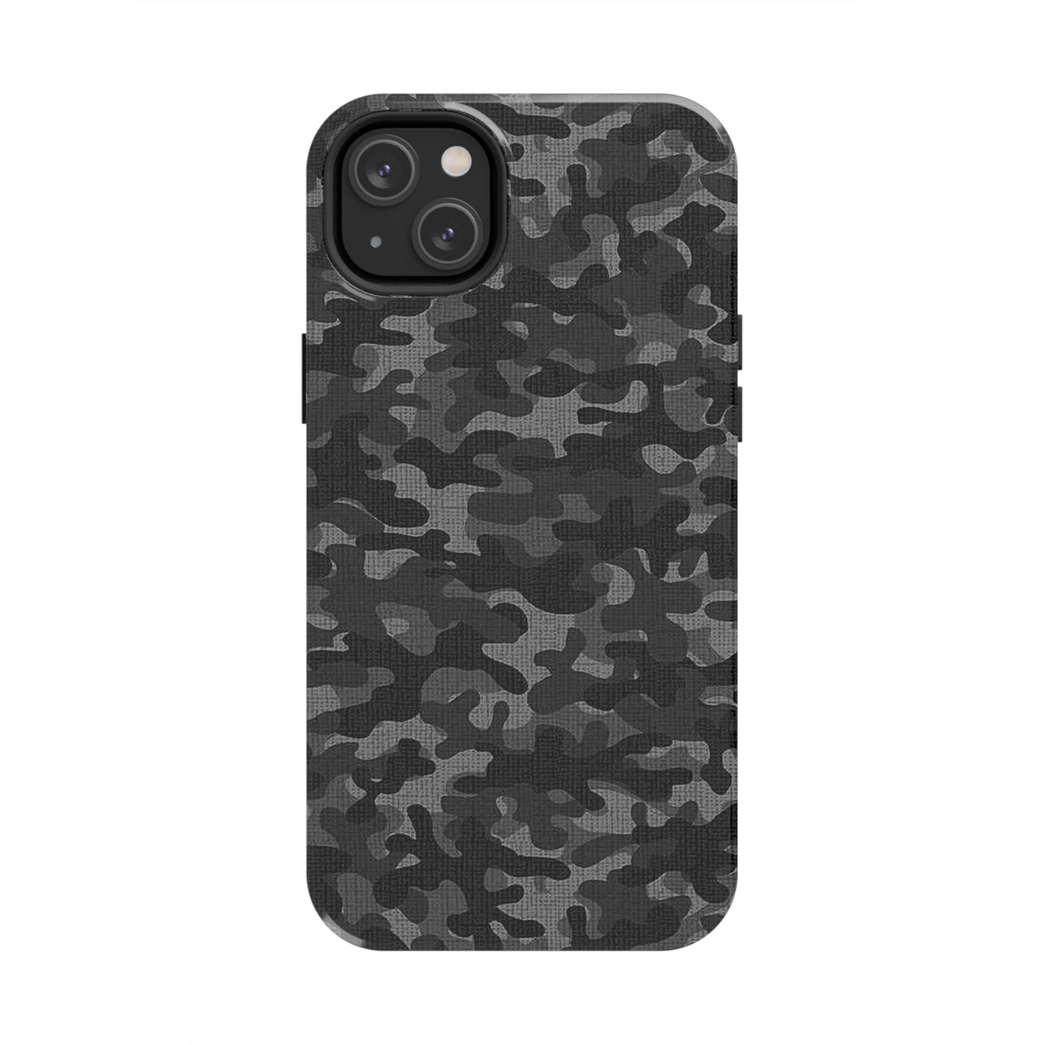 Black Camo Print Phone Case  - Tough Impact-Resistant Cases