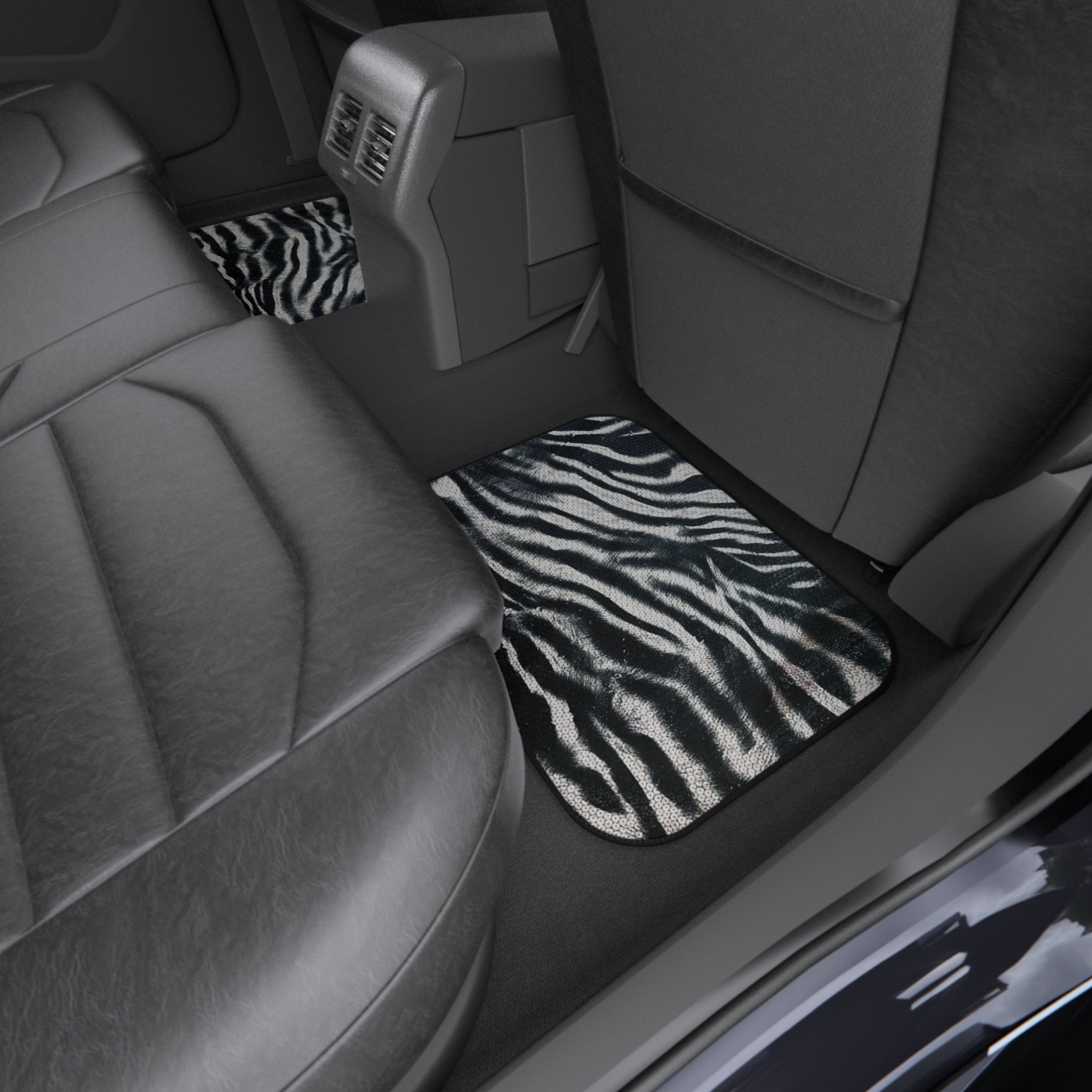 Zebra Rear Car Mats - Rear Floor Mats Set of 2