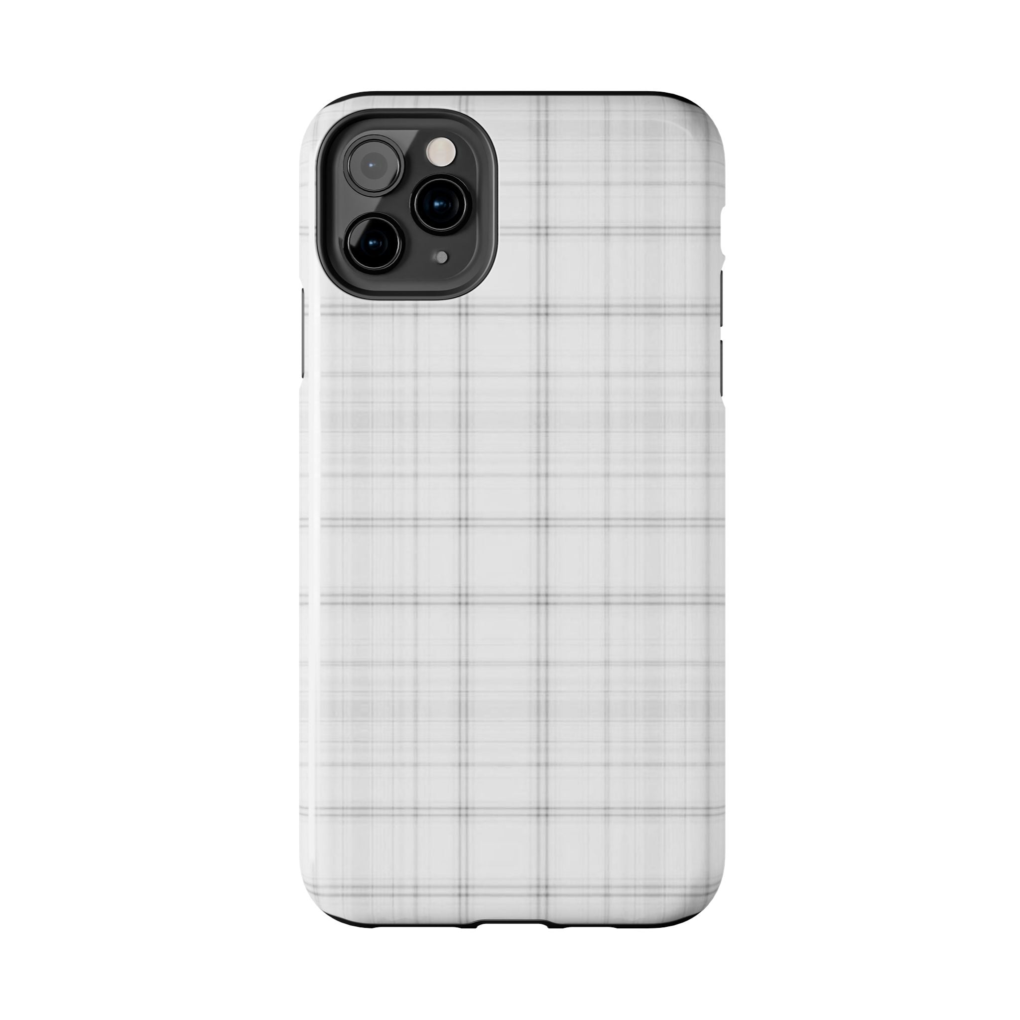White Gingham Phone Case