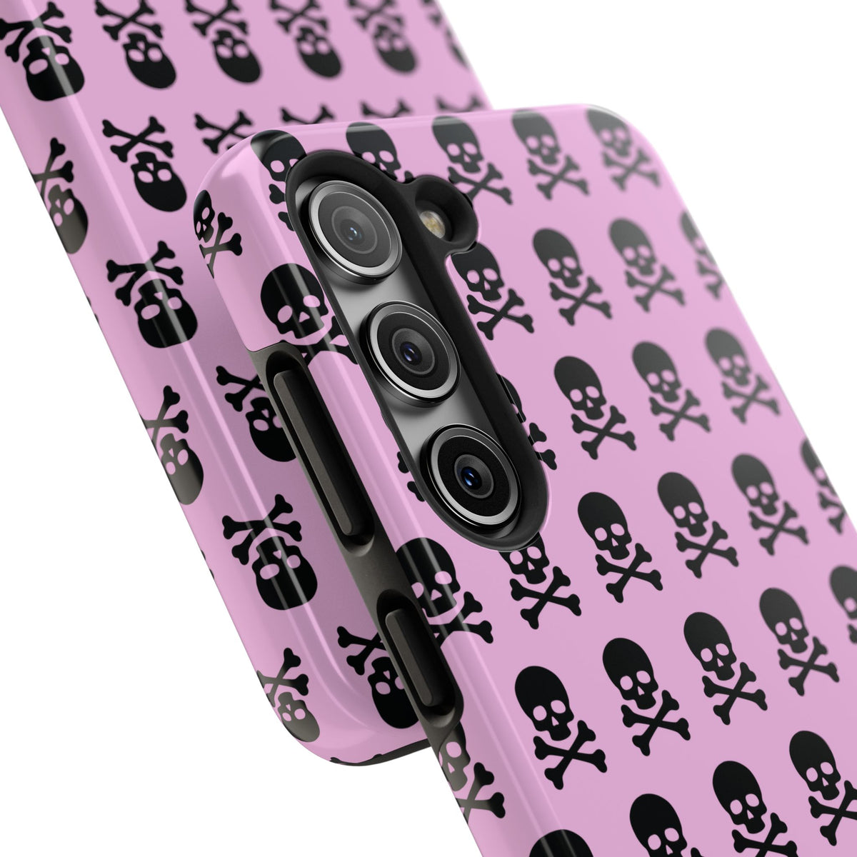 Pink Punk Skull Print Phone Case