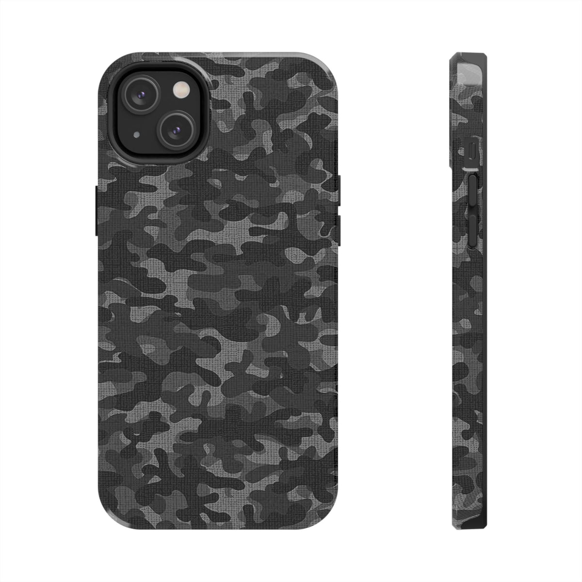 Black Camo Print Phone Case  - Tough Impact-Resistant Cases