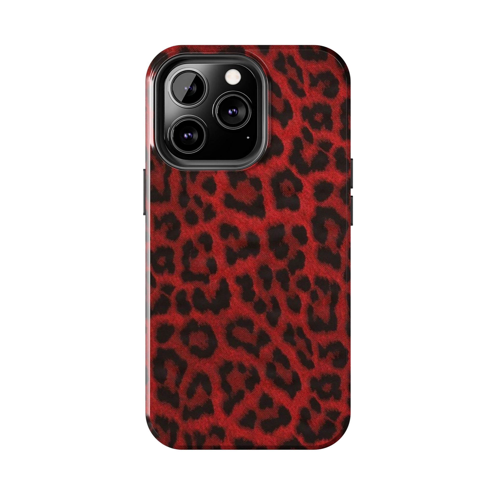 Red Cheetah Leopard Phone Case  - Tough Impact-Resistant Case