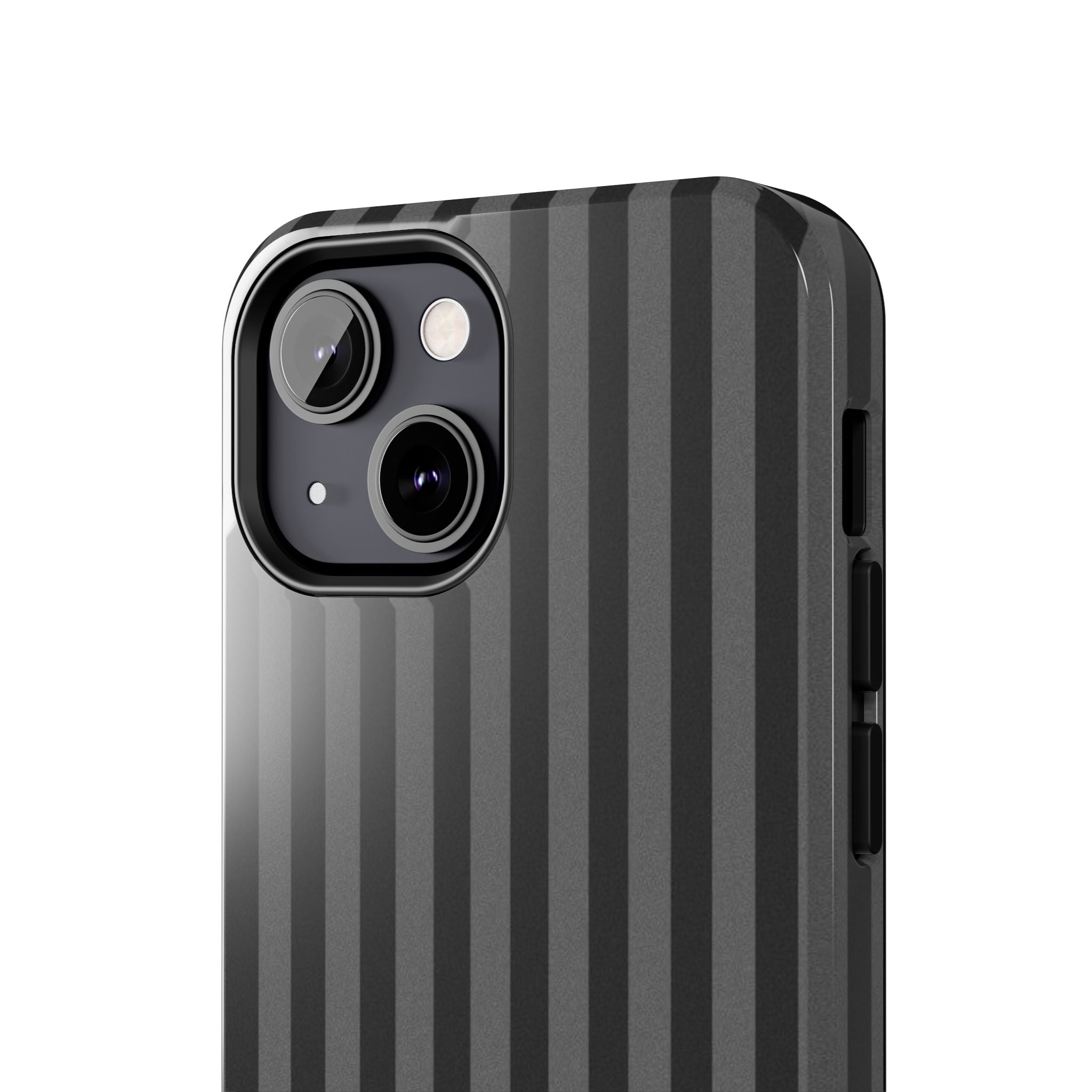 Dark Grey and Black Stripes Phone Case