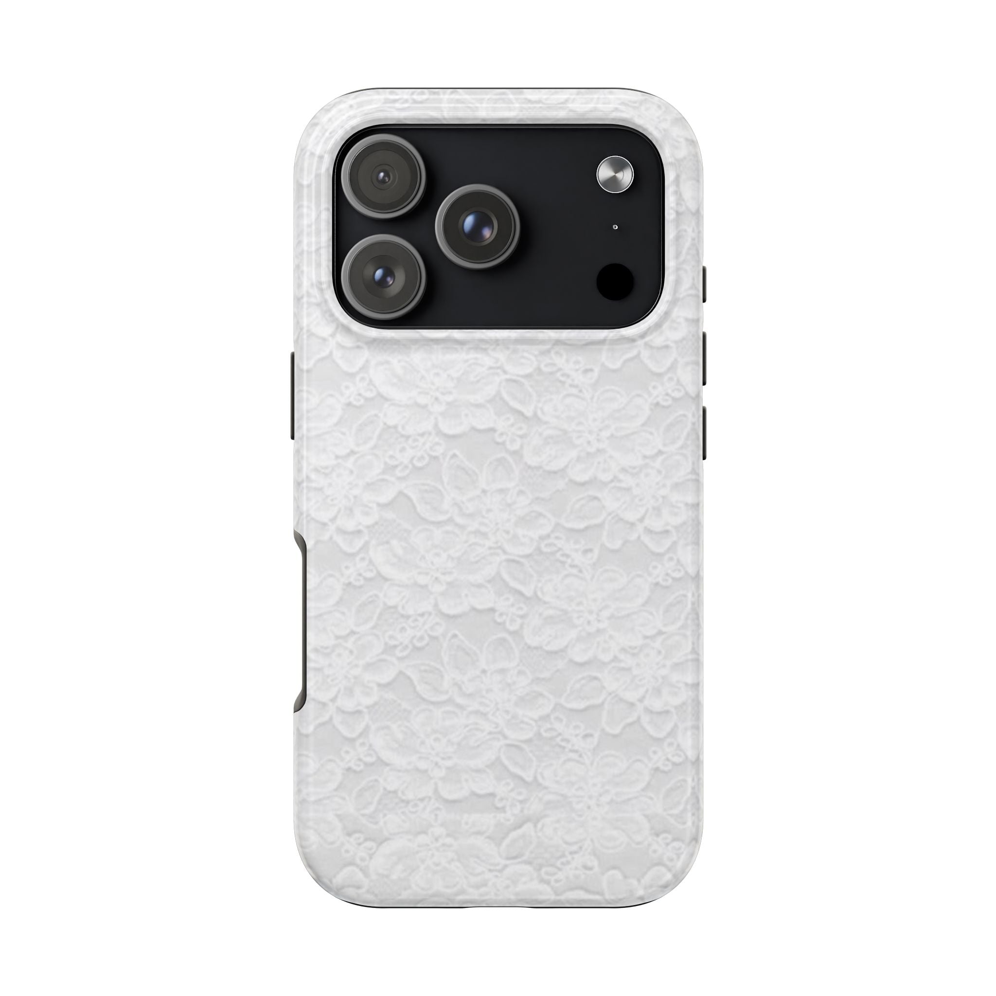 White Lace Coquette Phone Case