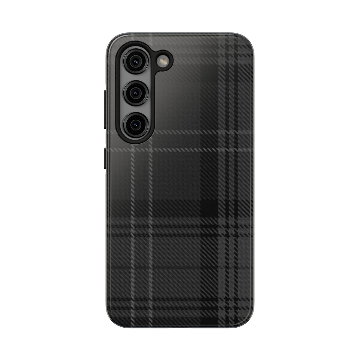 Black Plaid Gingham Phone Case