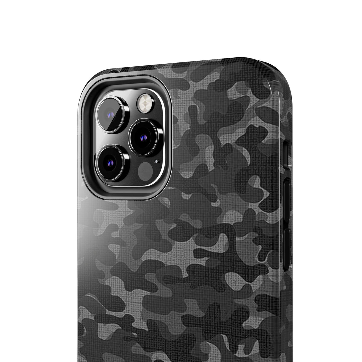 Black Camo Print Phone Case  - Tough Impact-Resistant Cases