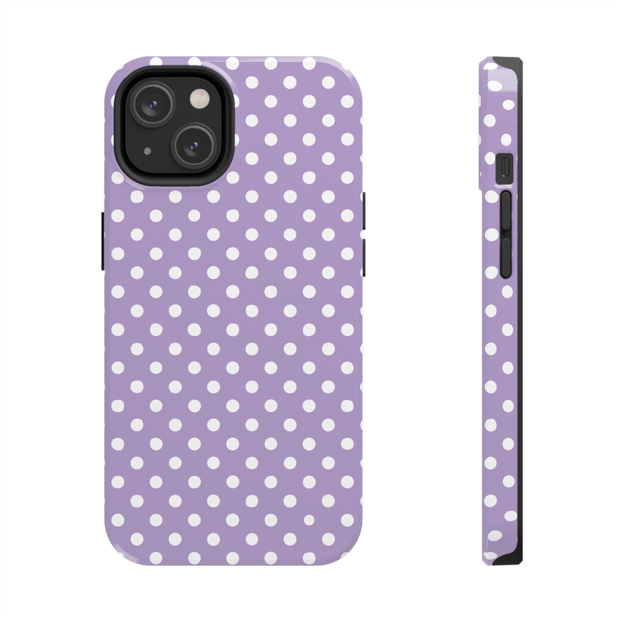 Purple Polka Dot Phone Case  - Tough Impact-Resistant Case