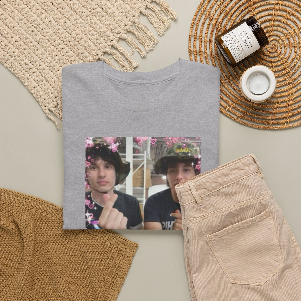 Proud Slushy Noobz Kawaii Cute Pic Martin and Hamzah Fan Merch Unisex Heavy Cotton Tee