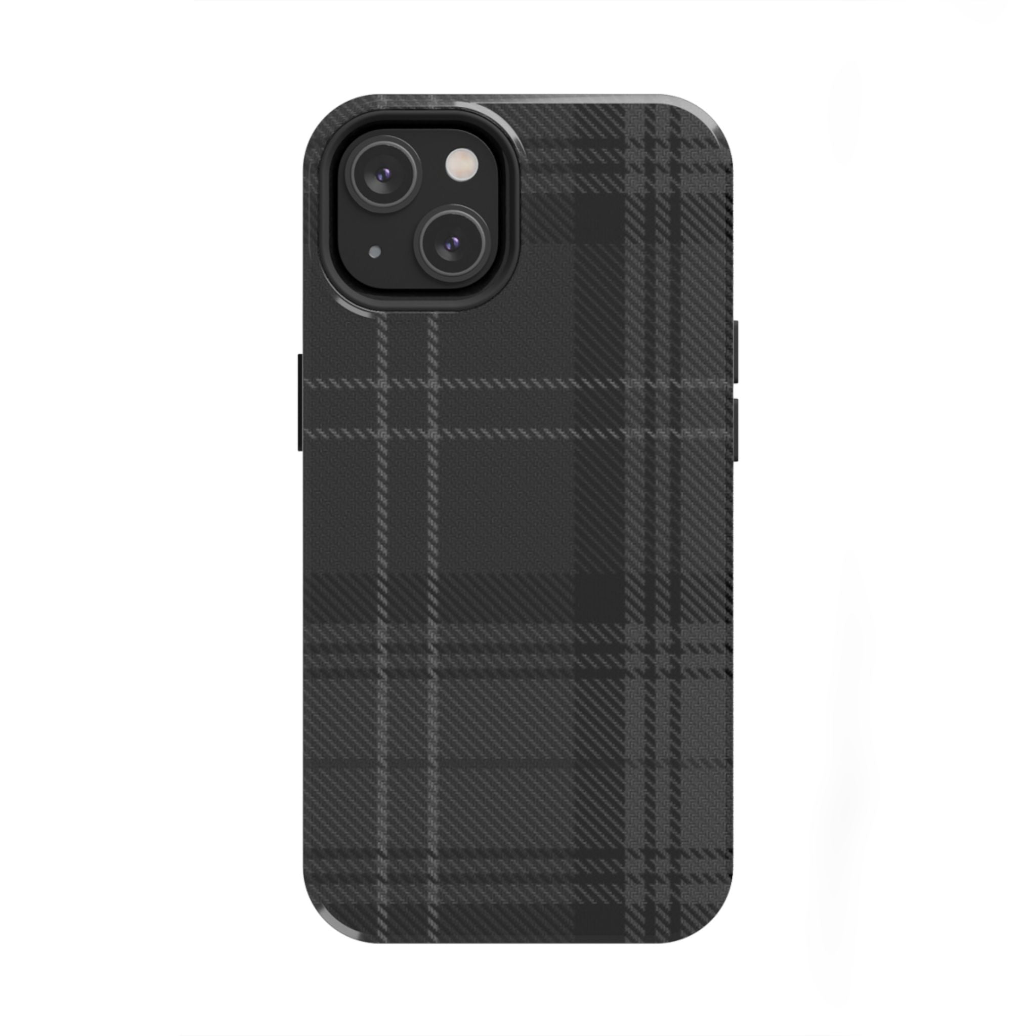 Black Plaid Phone Case  - Tough Impact-Resistant Case