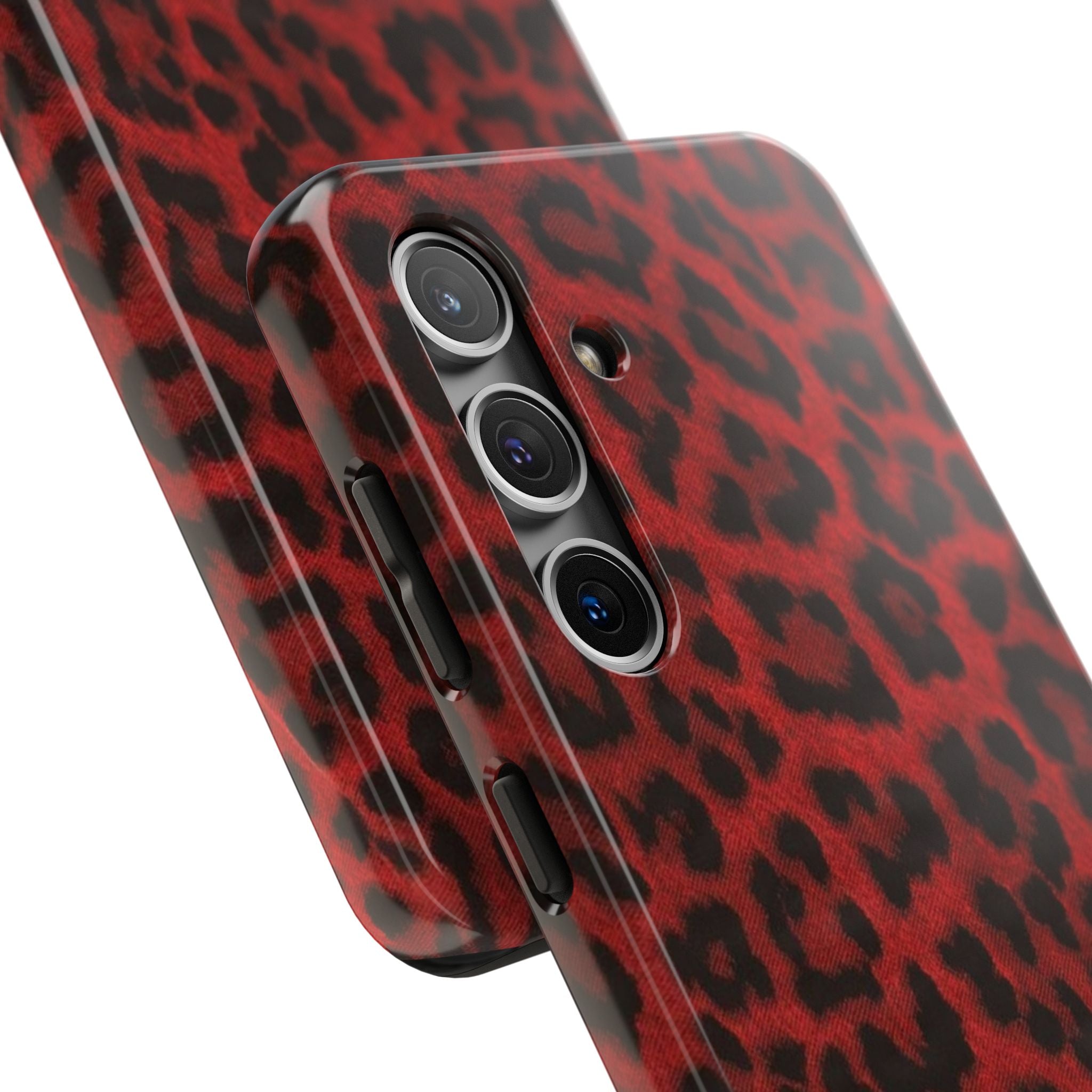 Red Cheetah Leopard Phone Case  - Tough Impact-Resistant Case