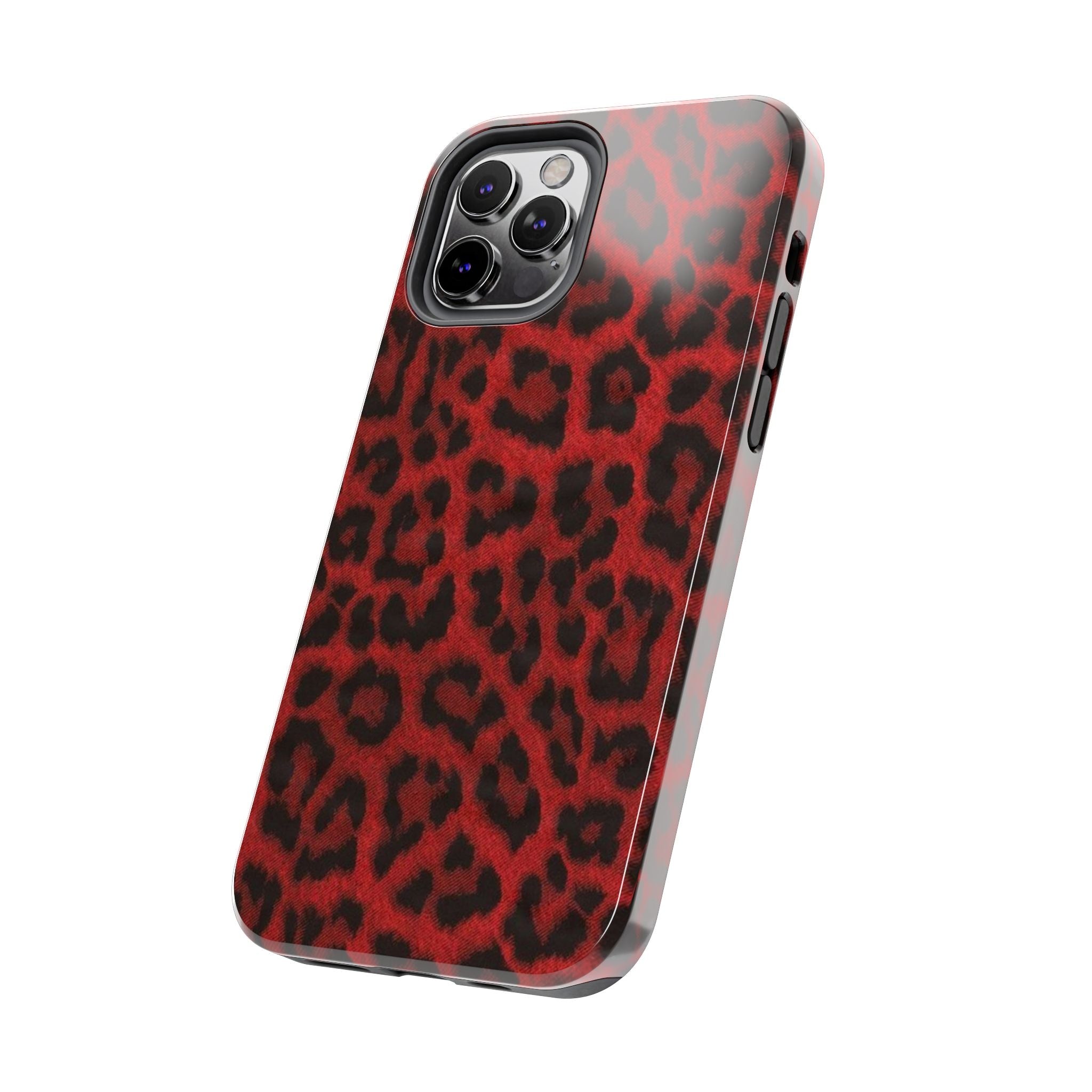 Red Cheetah Leopard Phone Case  - Tough Impact-Resistant Case
