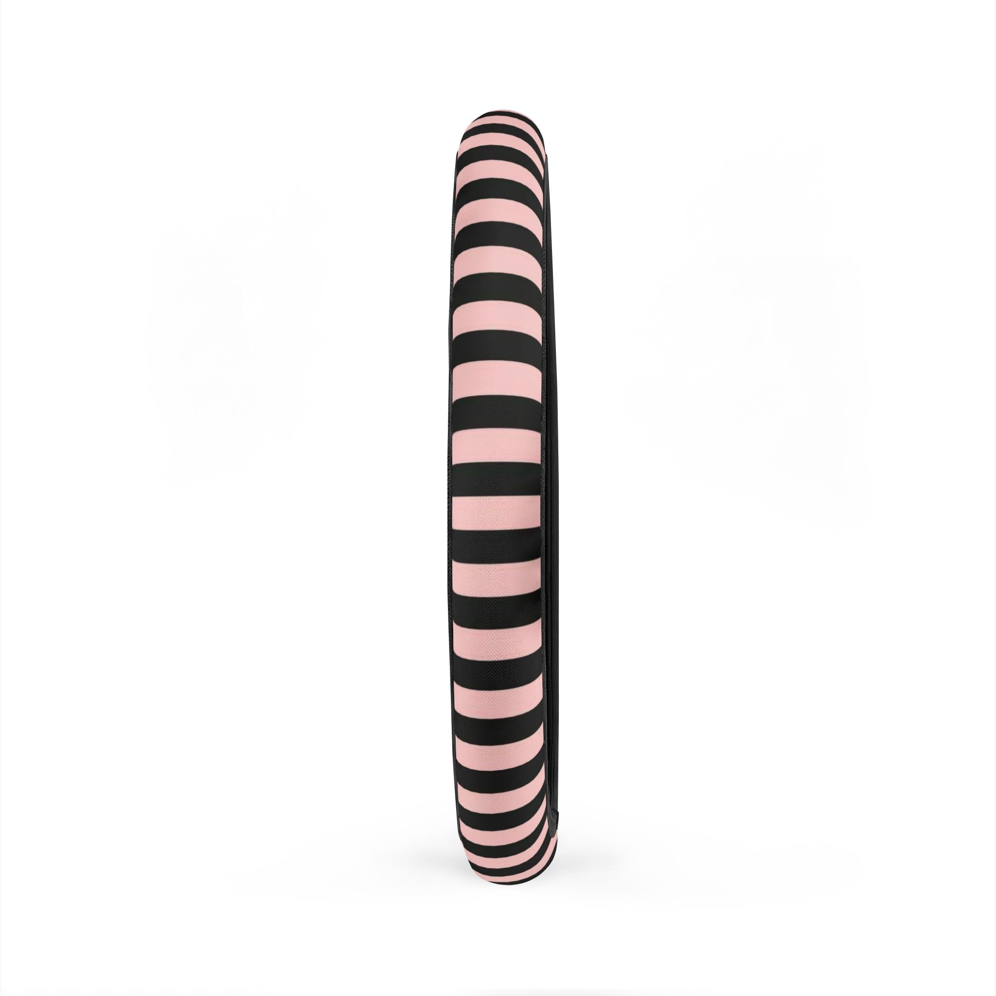 Striped Pink and Black Car Steering Wheel Cover